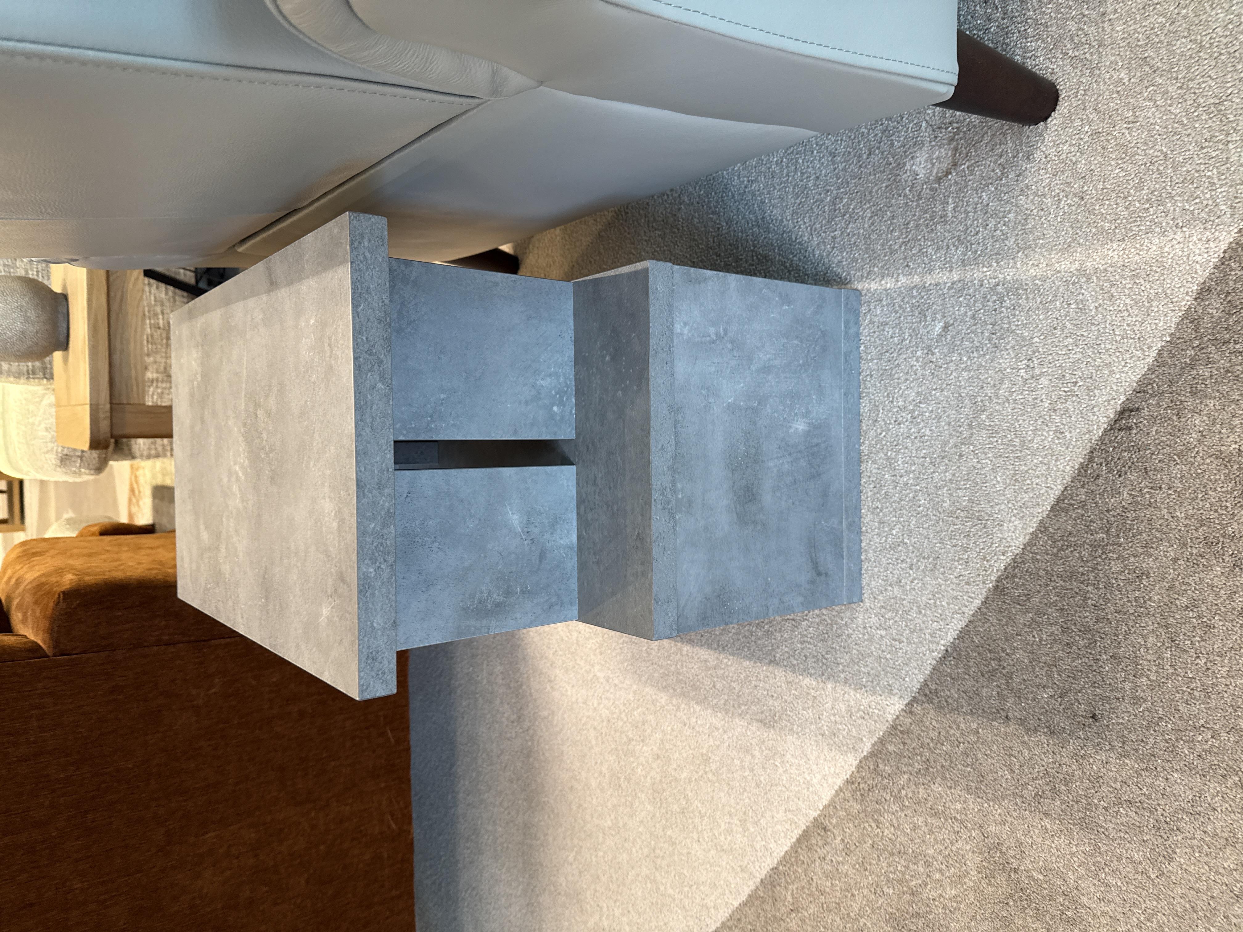 Remi Lamp Table - Concrete in  on Furniture Village