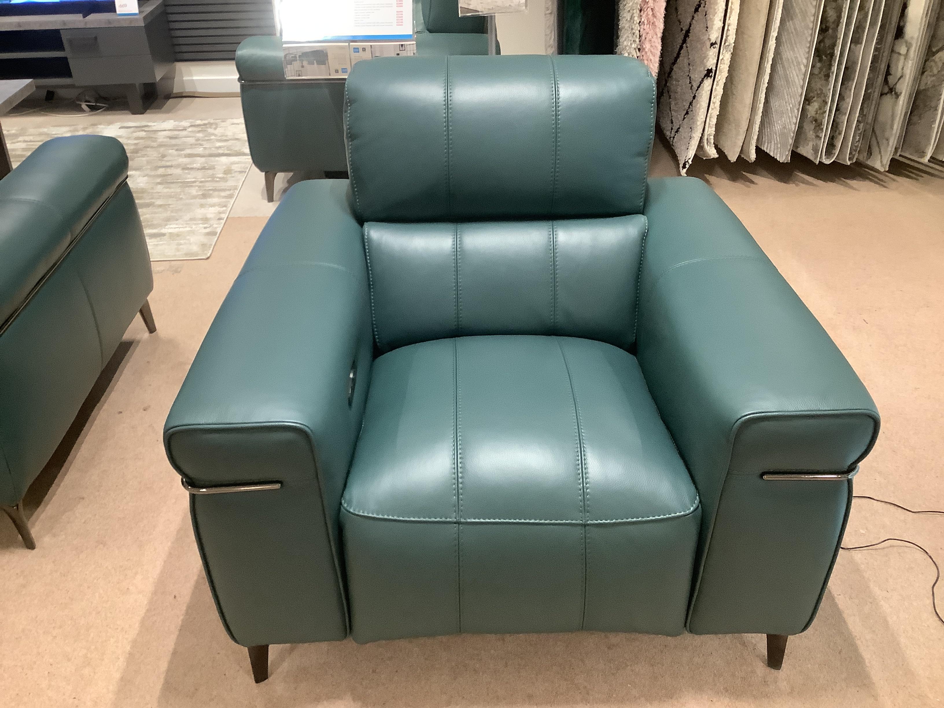 Homestage power recliner armchair with power headrest in  on Furniture Village