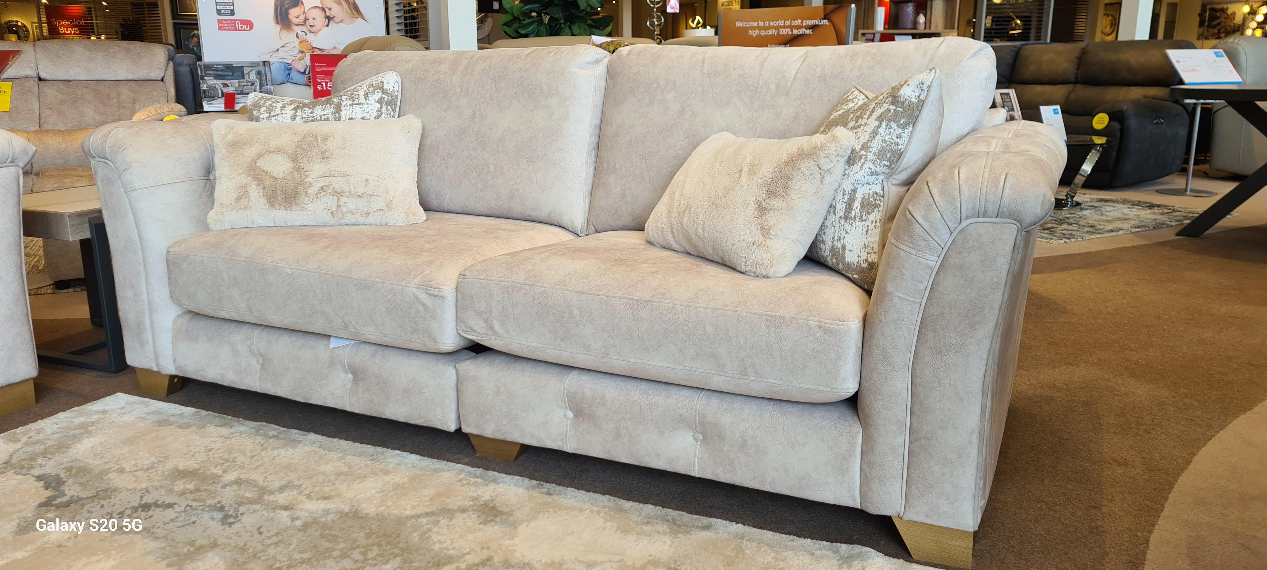 Aura 4 seater and 2 seater sofas in  on Furniture Village