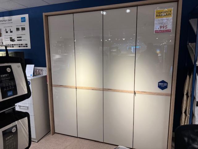 Hong Kong 4 Door Hinged Wardrobe inc internal drawer in  on Furniture Village