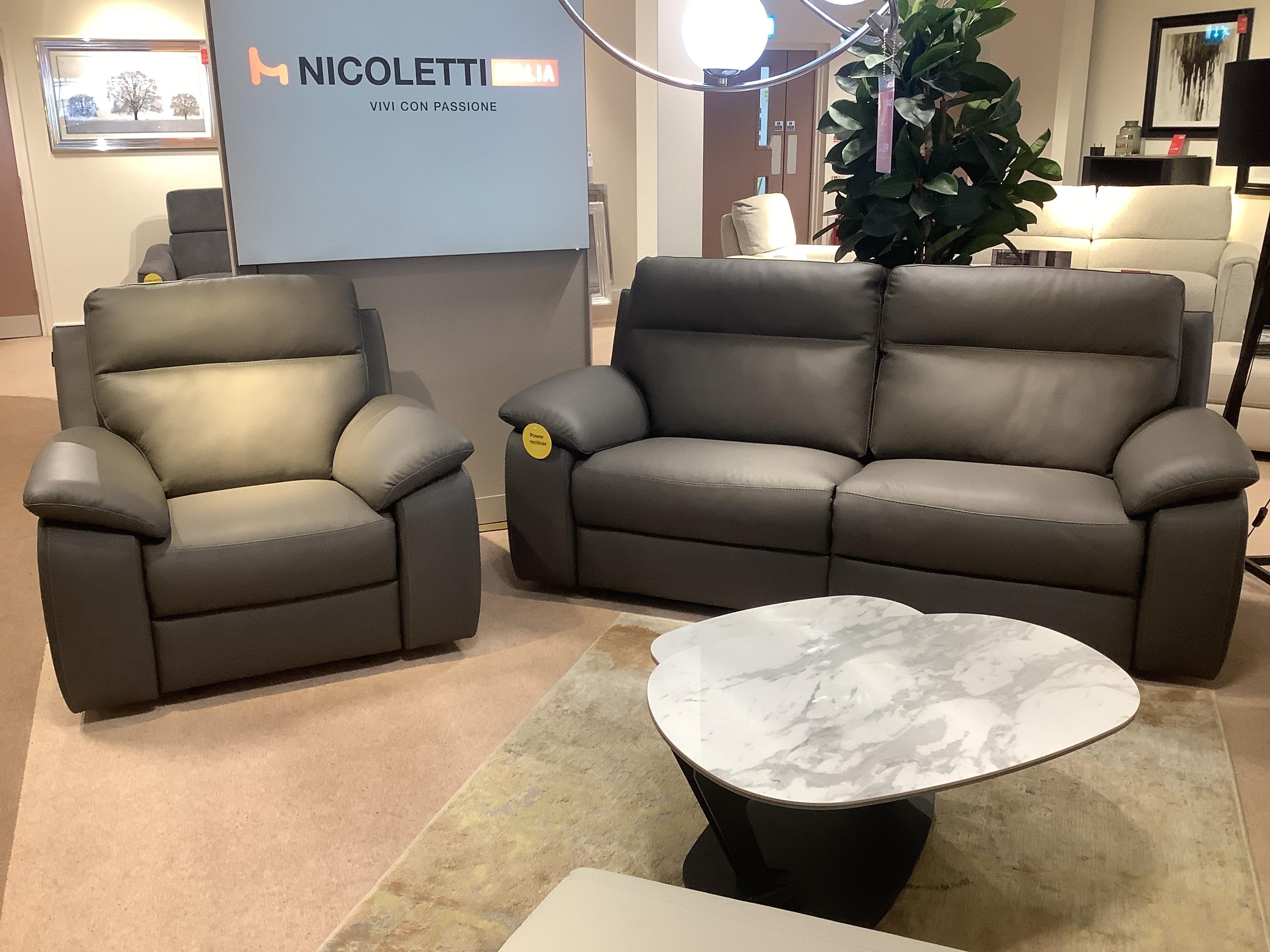 Pepino 3 seater power recliner & power armchair in  on Furniture Village