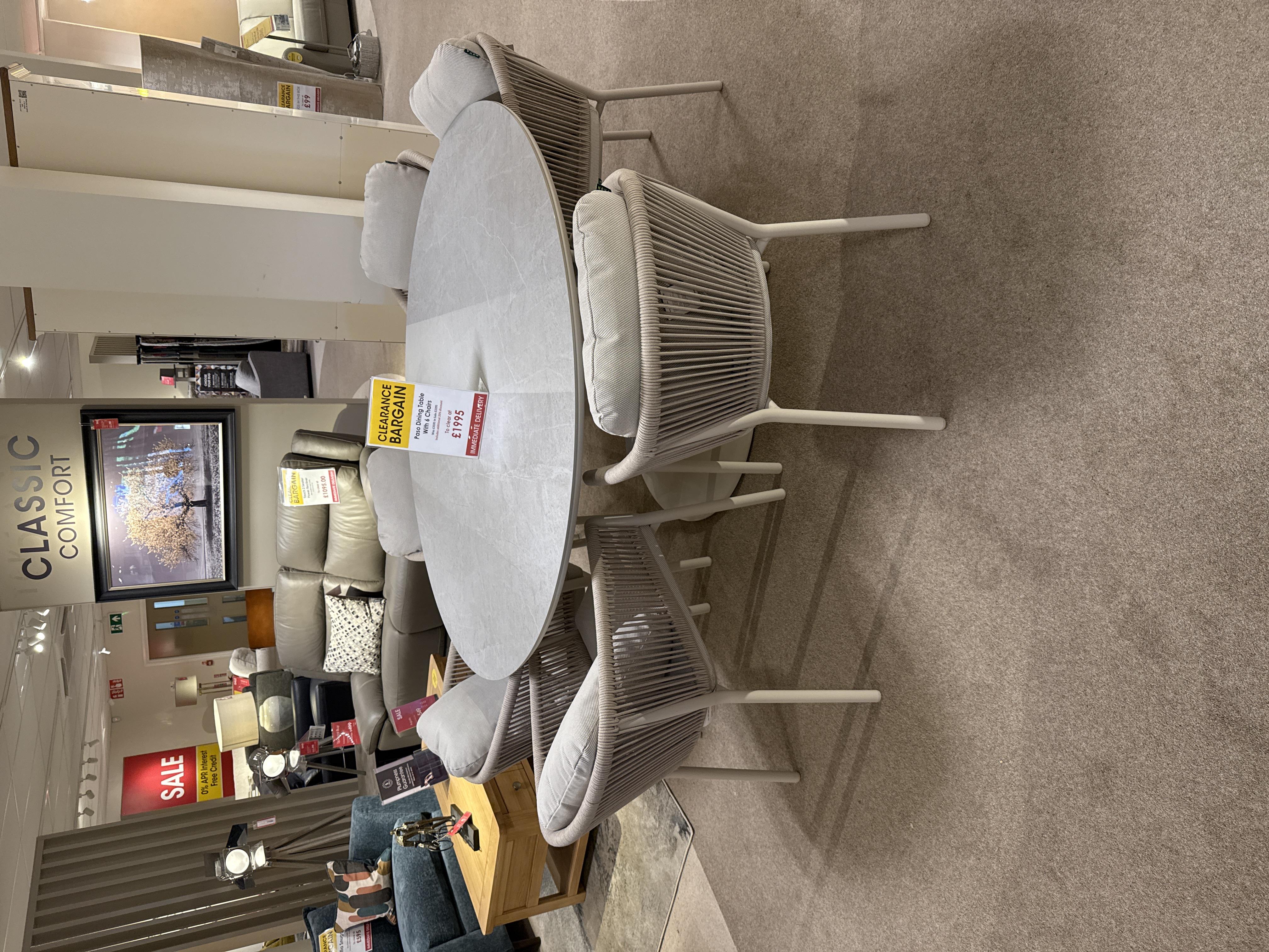 Out Door dining - Paso Dining table in  on Furniture Village