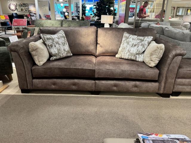 Aura 4 Seater Sofa and Storage Stool in  on Furniture Village