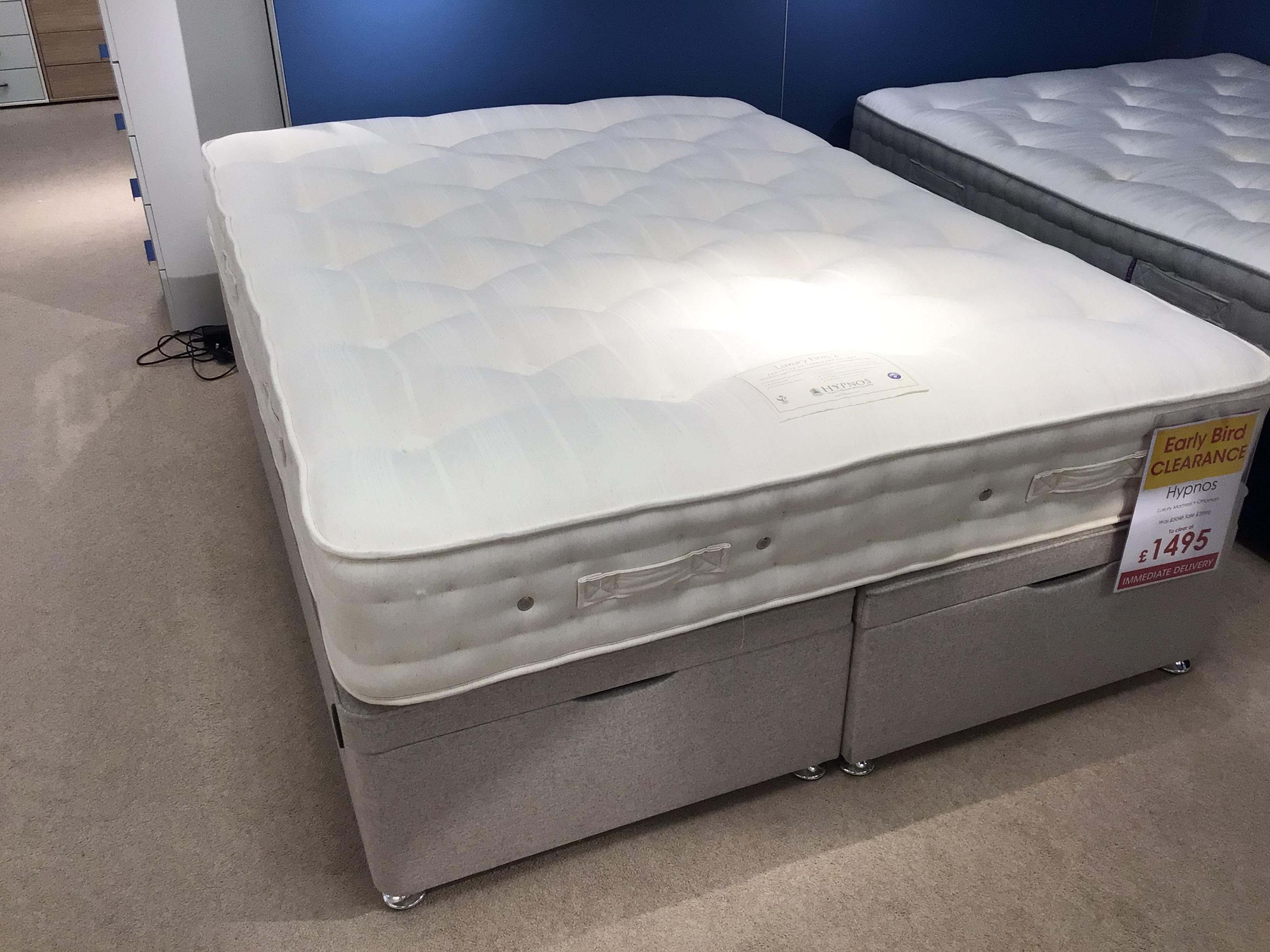 Hypnos Mattress and Ottoman in  on Furniture Village