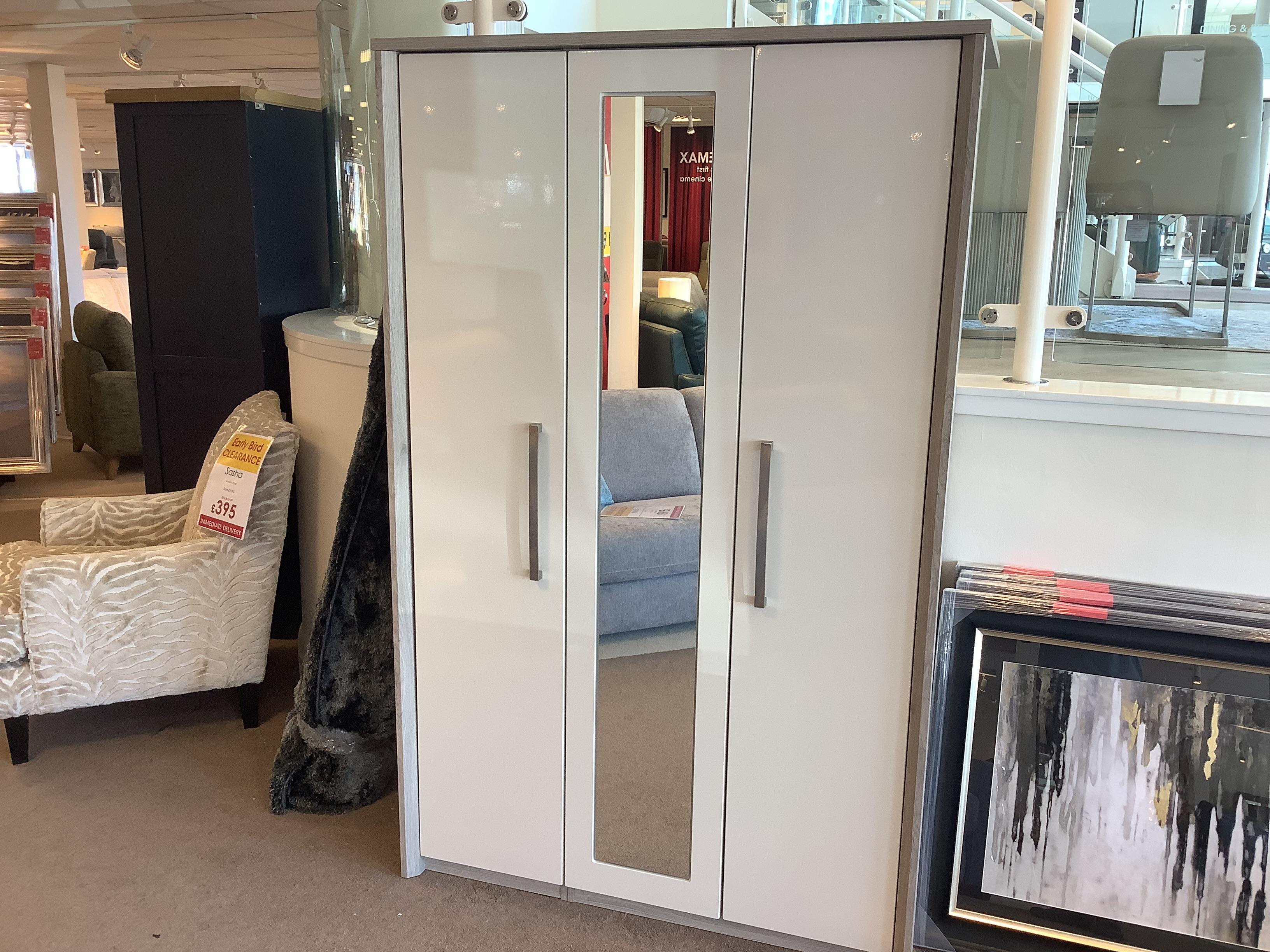 Euston 3 Door Robe with Mirror in  on Furniture Village