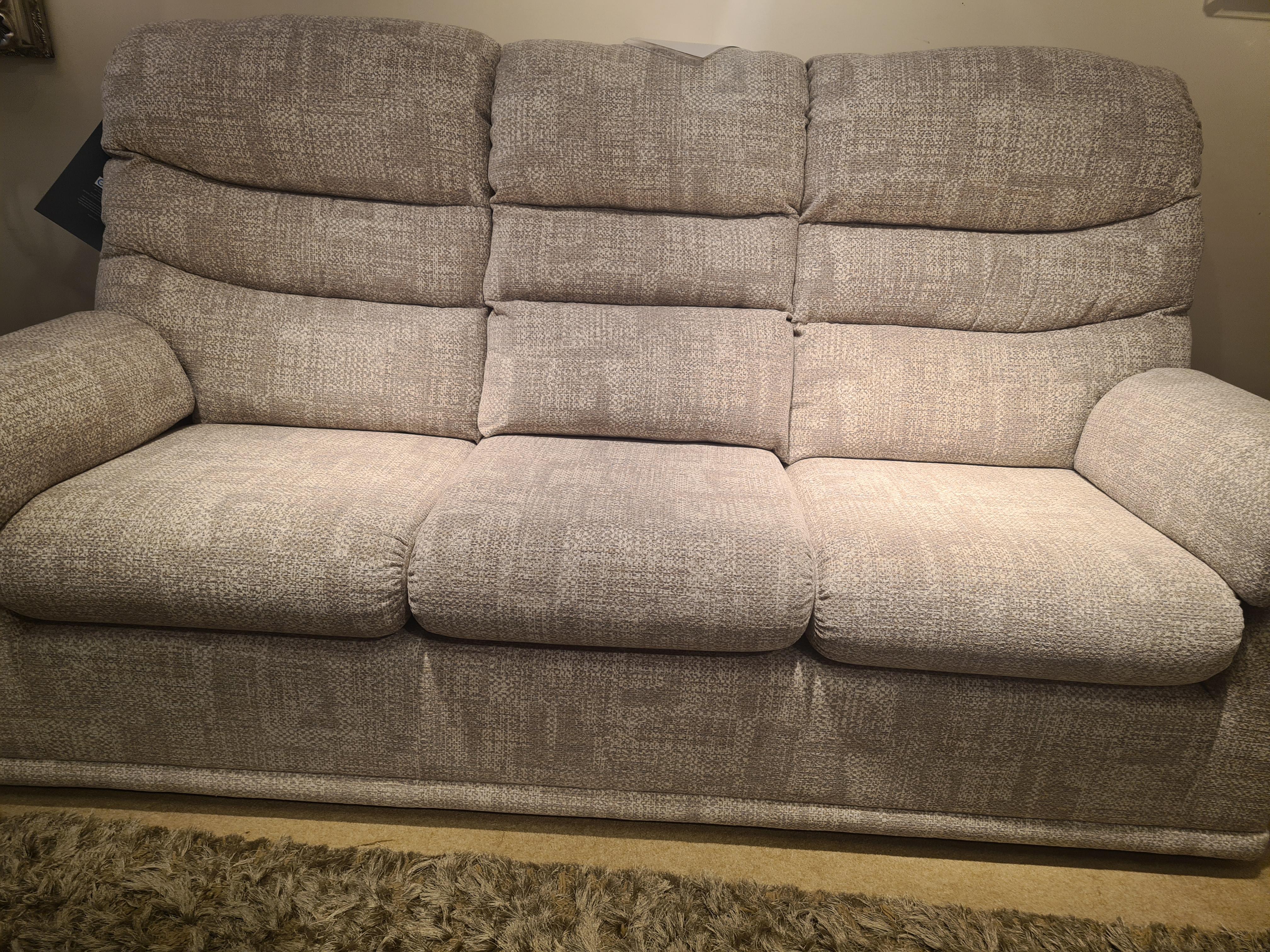 G Plan Malvern 3 Seater static sofa , Power Recliner Chair & Storage Footstool in  on Furniture Village