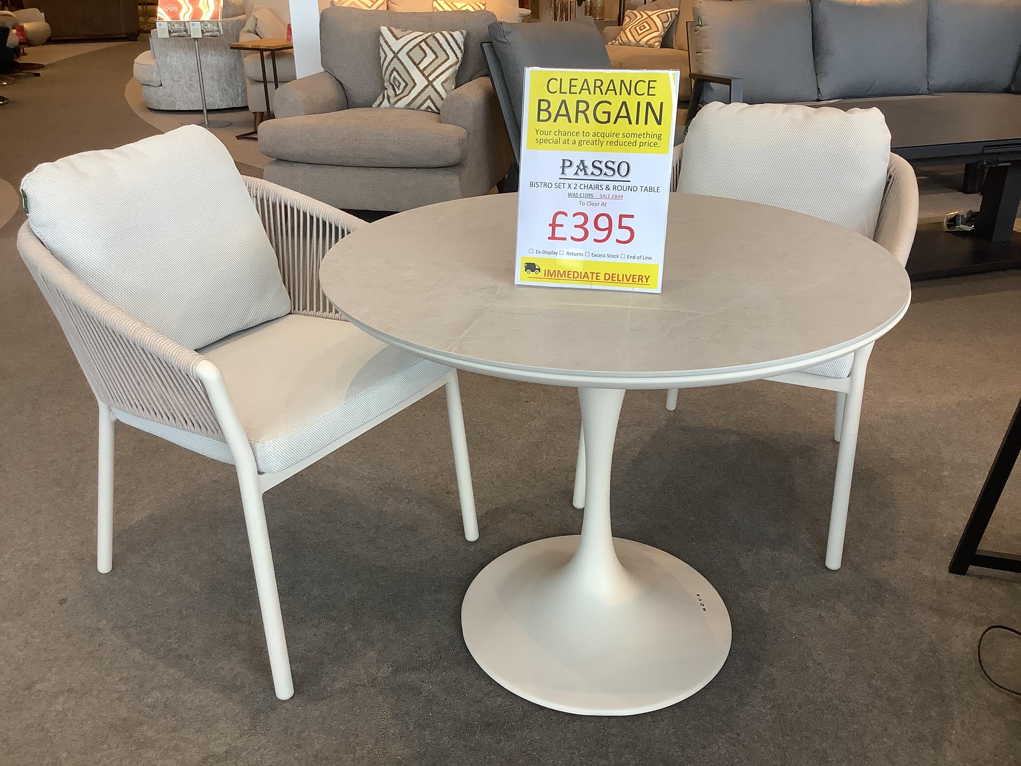 Passo Bistro Set in  on Furniture Village