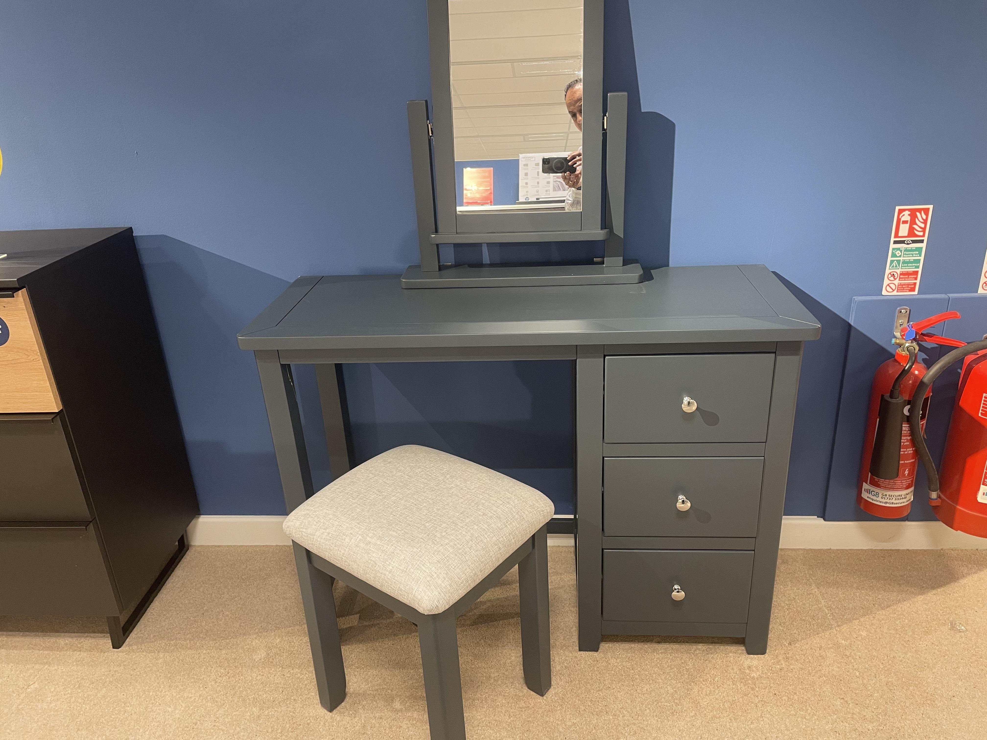 Grace dressing table, mirror & stool in  on Furniture Village