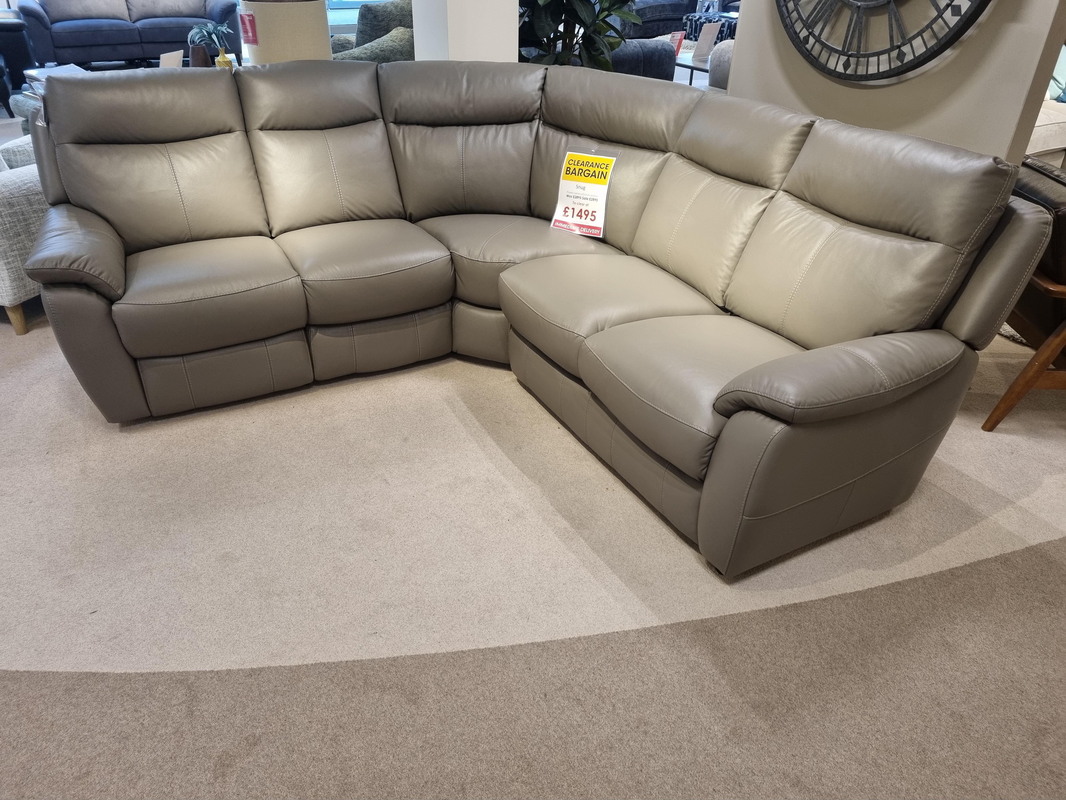 Snug power corner sofa in  on Furniture Village