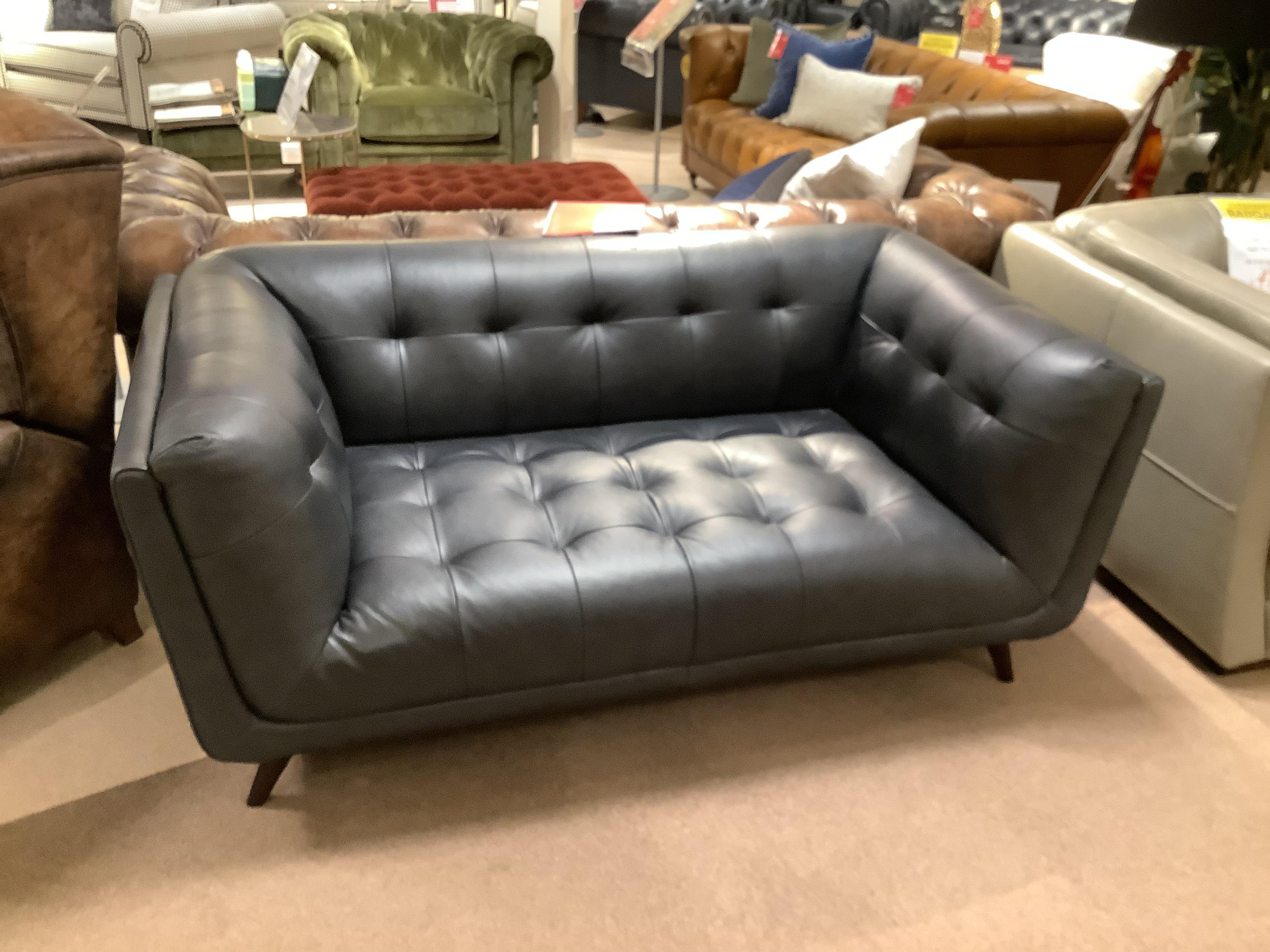 RENE 2 Seater Leather Sofa in  on Furniture Village