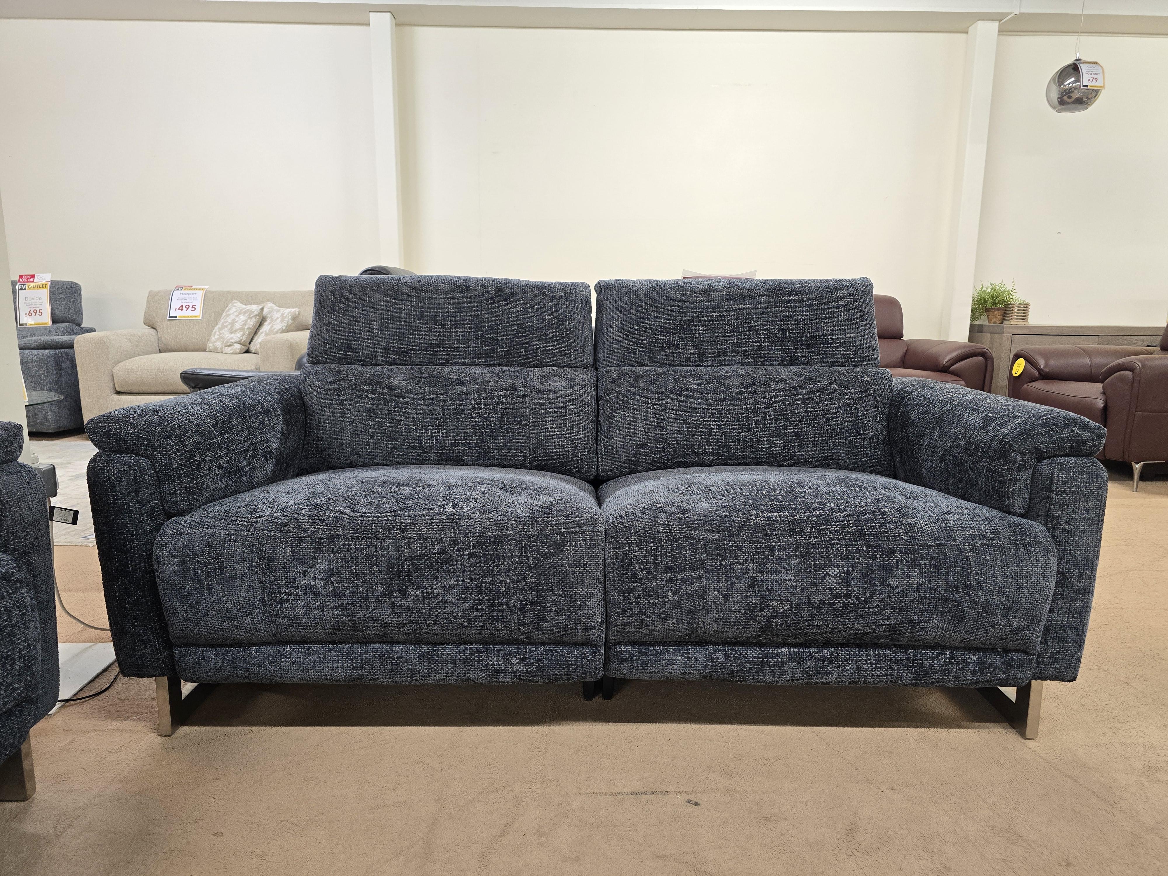 Moet 3 Seater and 2 Seater Power Inc Power Headrests in  on Furniture Village
