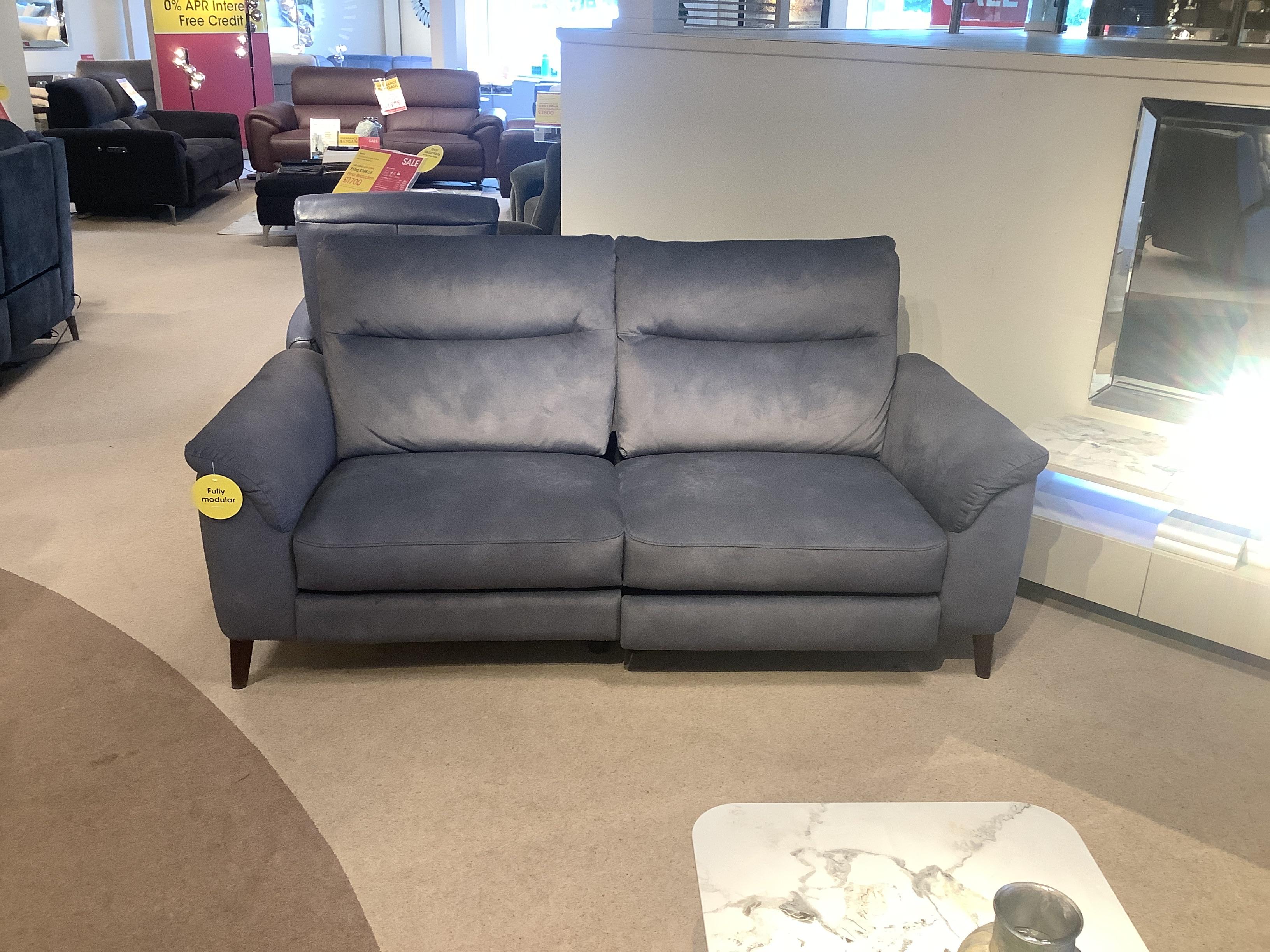 Morgan 3 seater and 2 seater power reclining sofas in  on Furniture Village