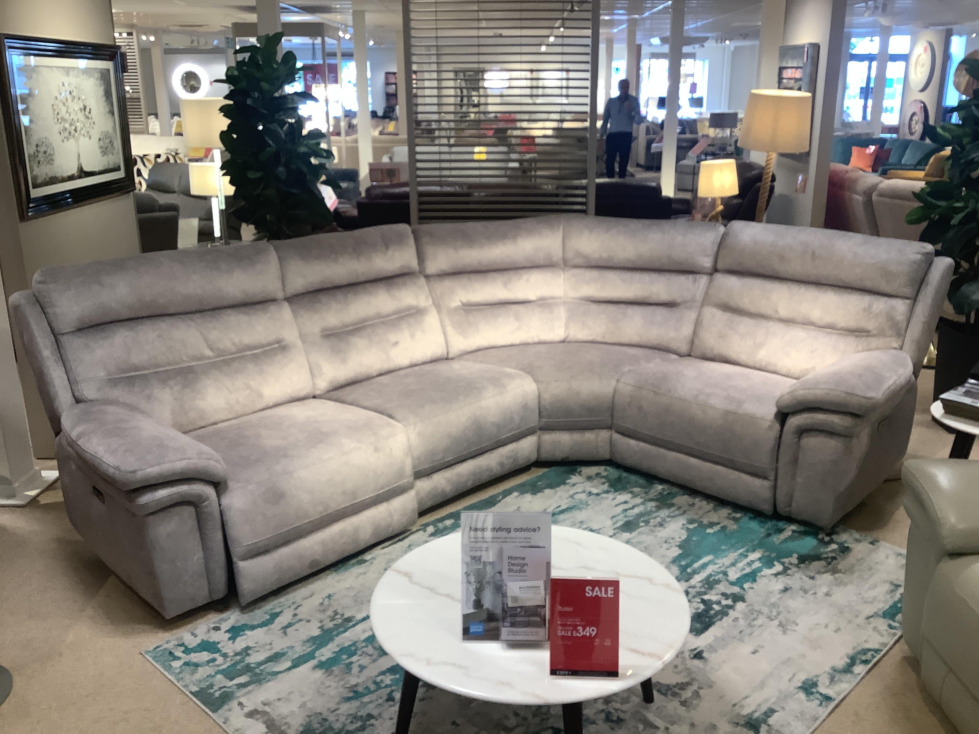Berlin power corner sofa in  on Furniture Village