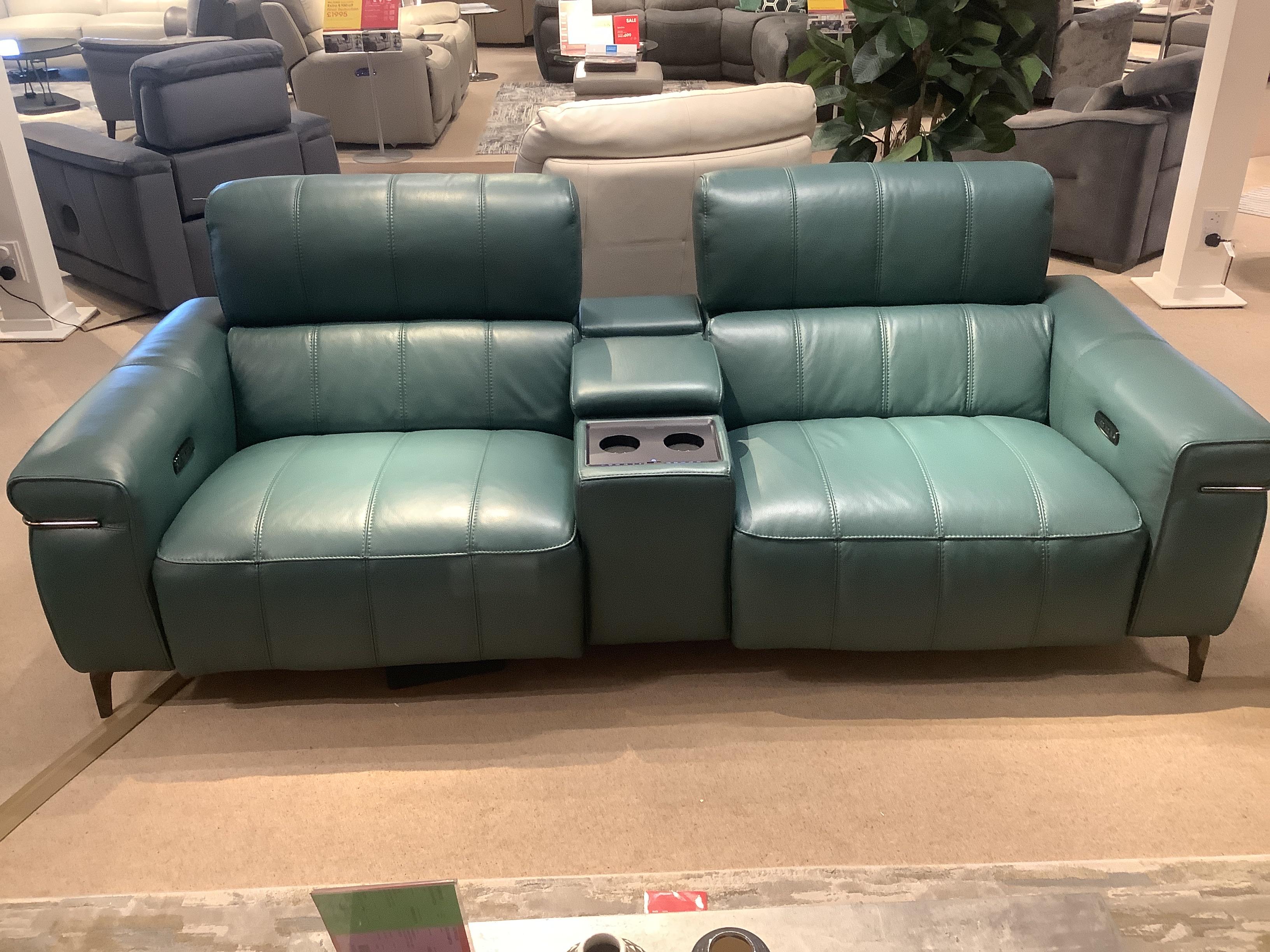 Homestage 3 seater media sofa,media chair and stool in  on Furniture Village