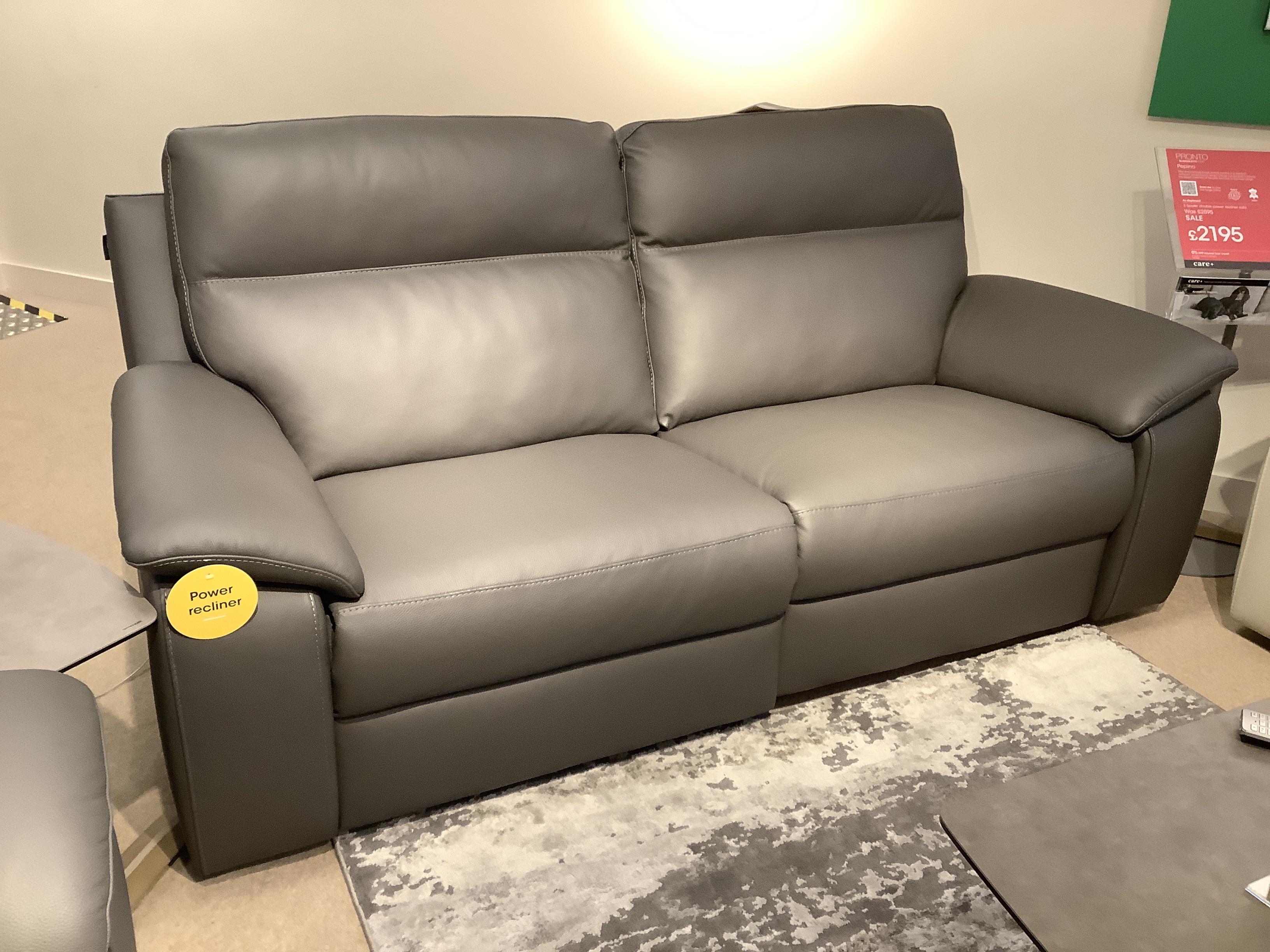 Pepino 3 Seater Power Sofa + Power Chair in  on Furniture Village