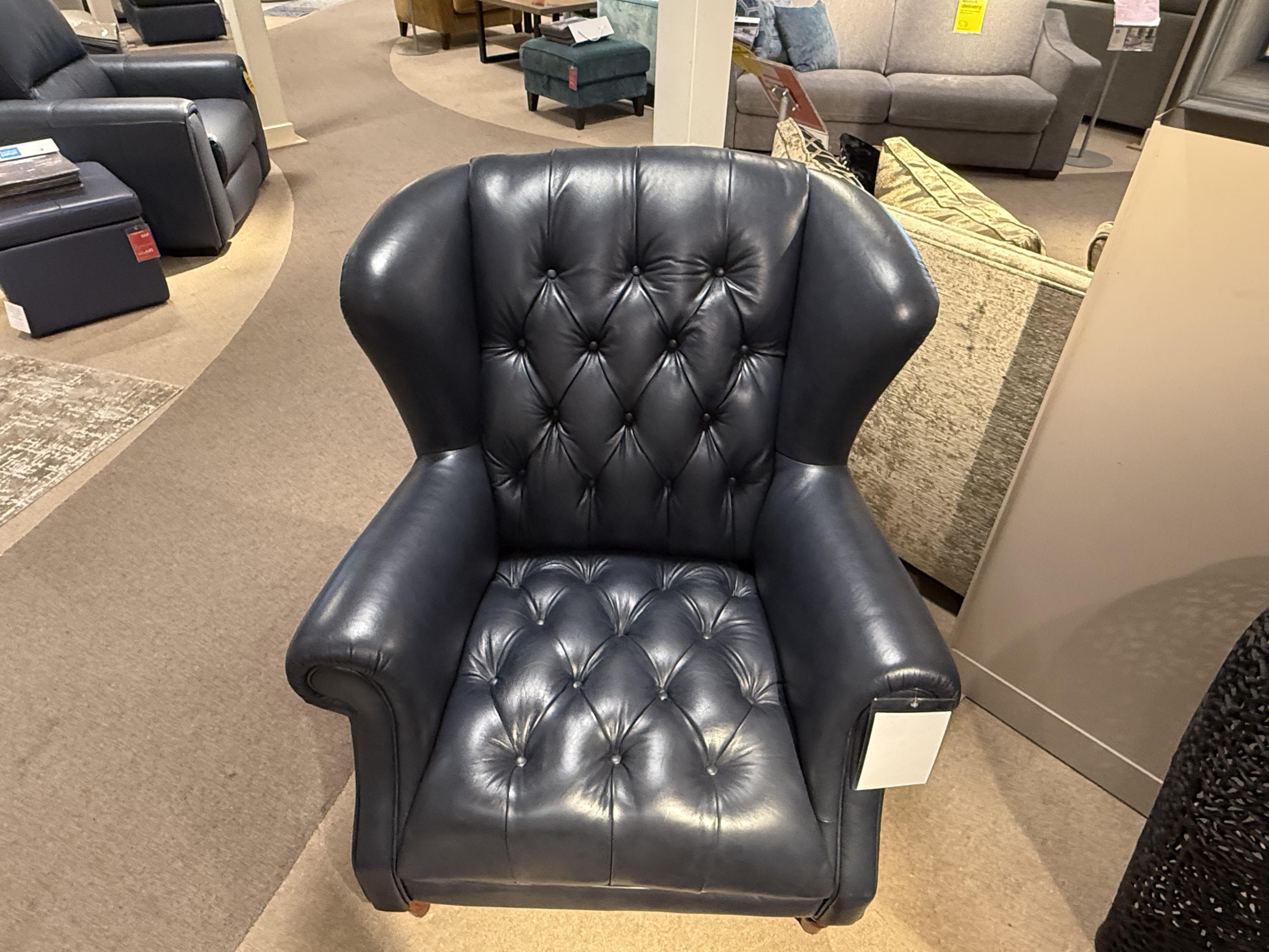 Columbus Wing Chair & Stool in  on Furniture Village