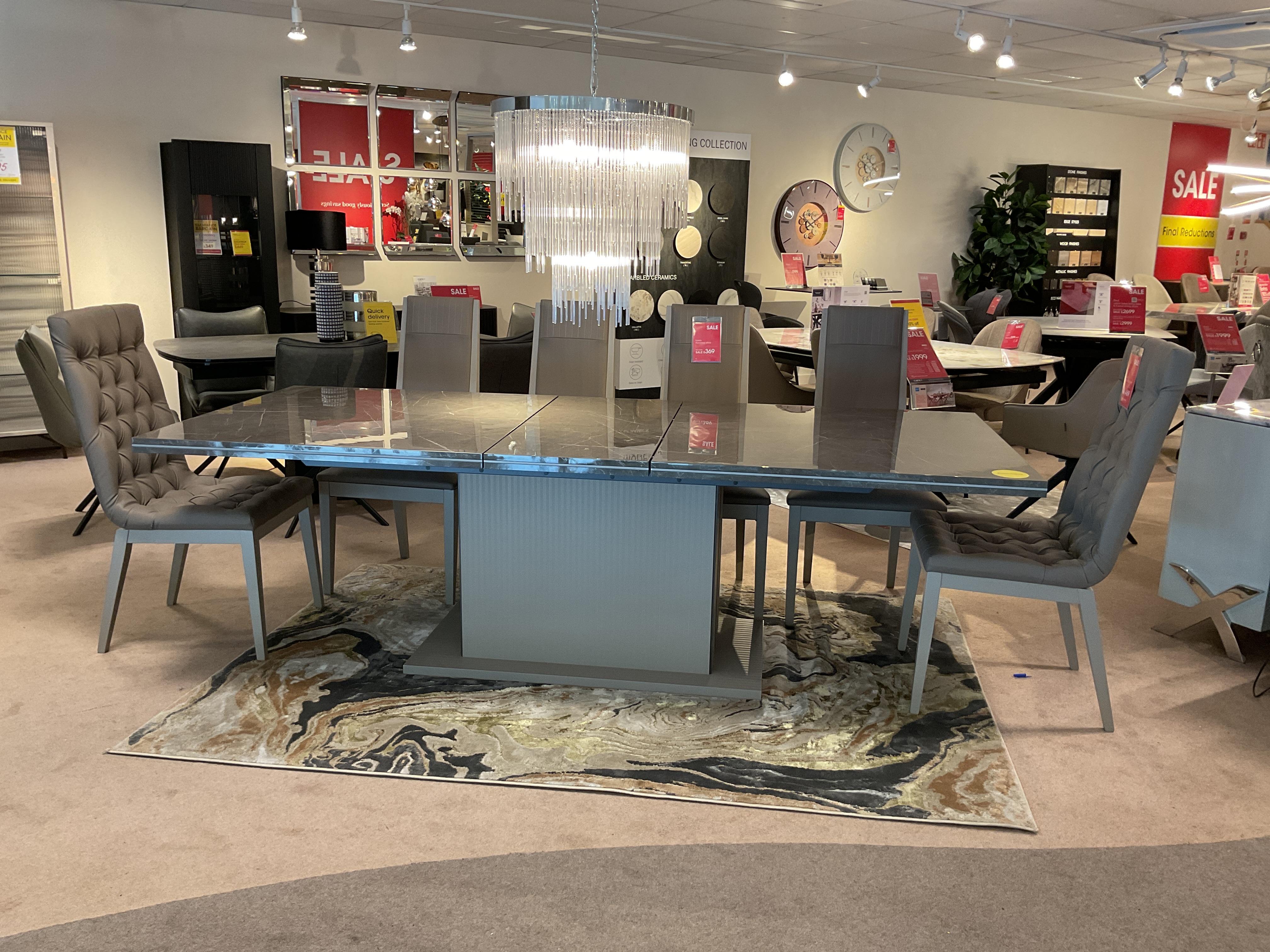 Lusso Table, 6 chairs & sideboard in  on Furniture Village