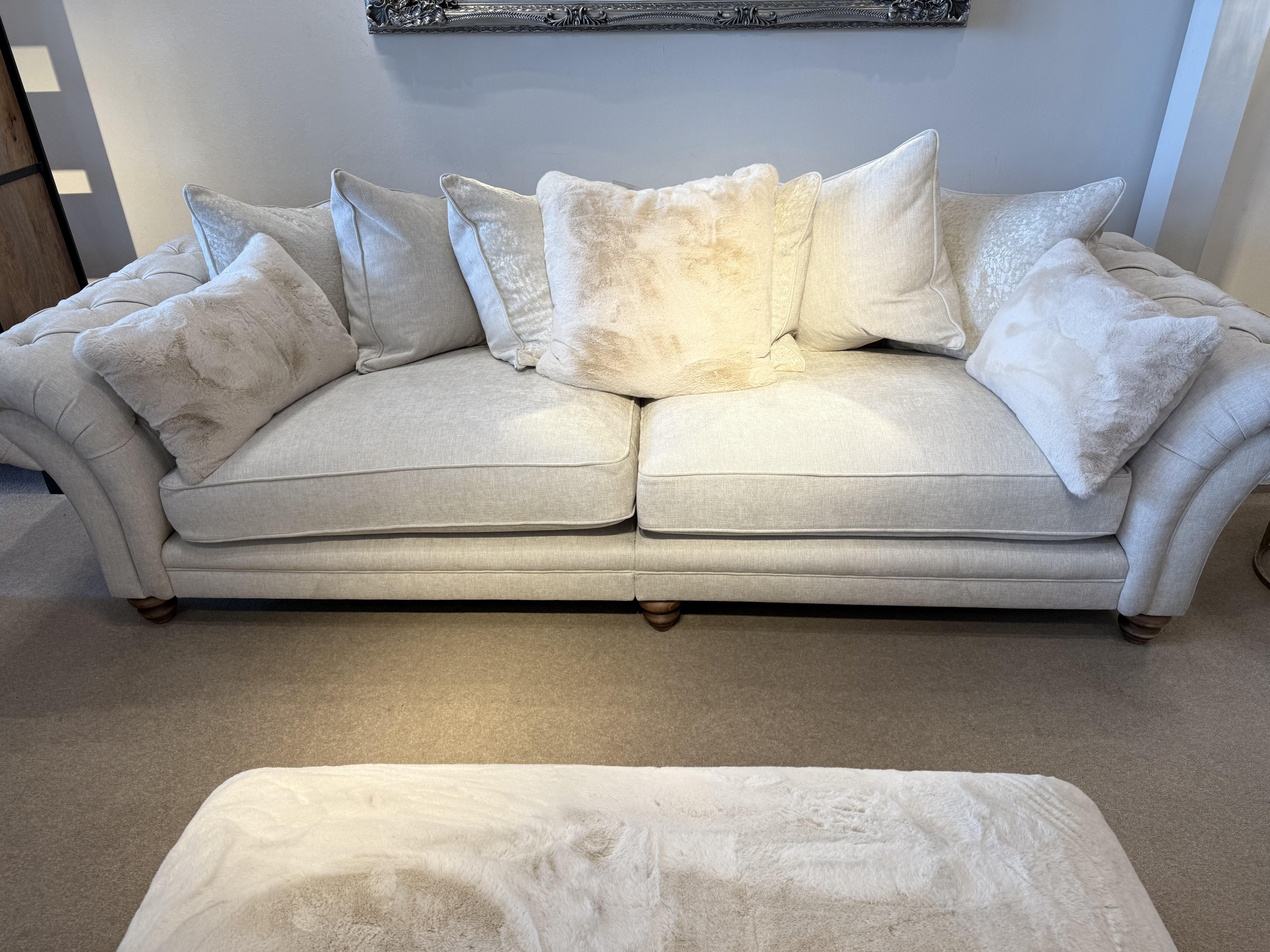 Blenheim Grand sofa & Bench stool in  on Furniture Village