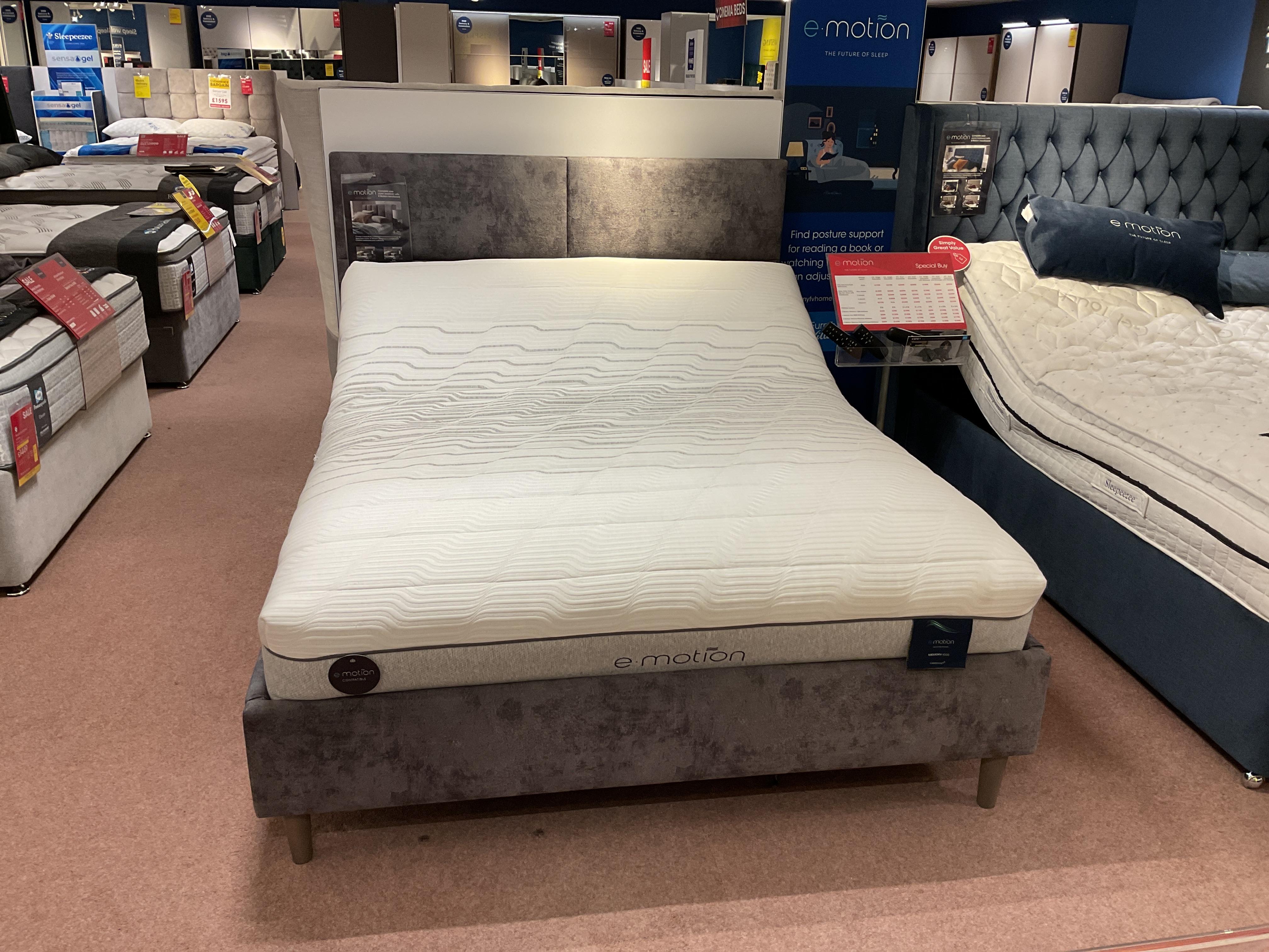 Sakura 5’0 adj bed with e-motion mattress. in  on Furniture Village