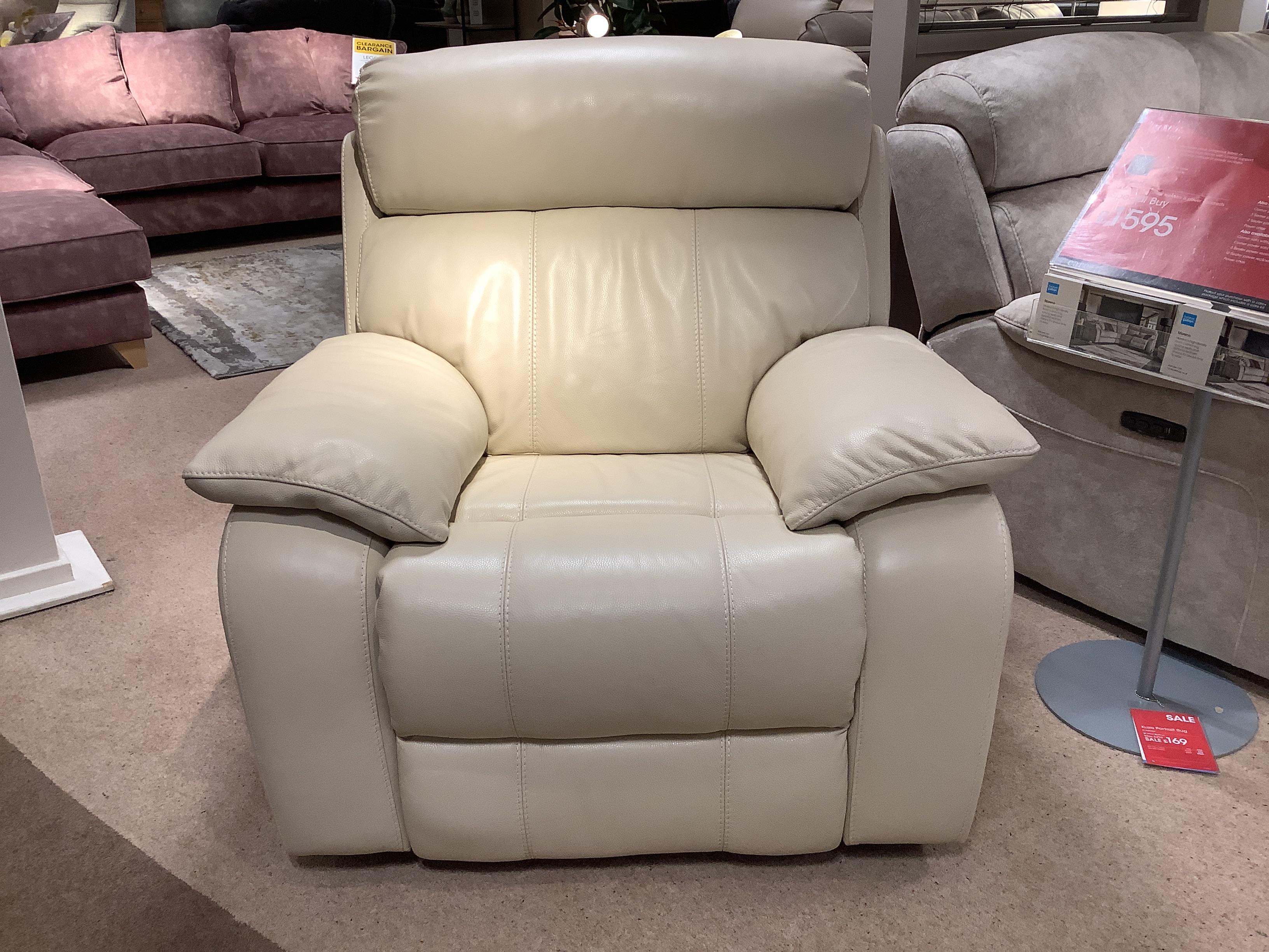 Moreno Chair W/ Power Rec & Headrest in  on Furniture Village