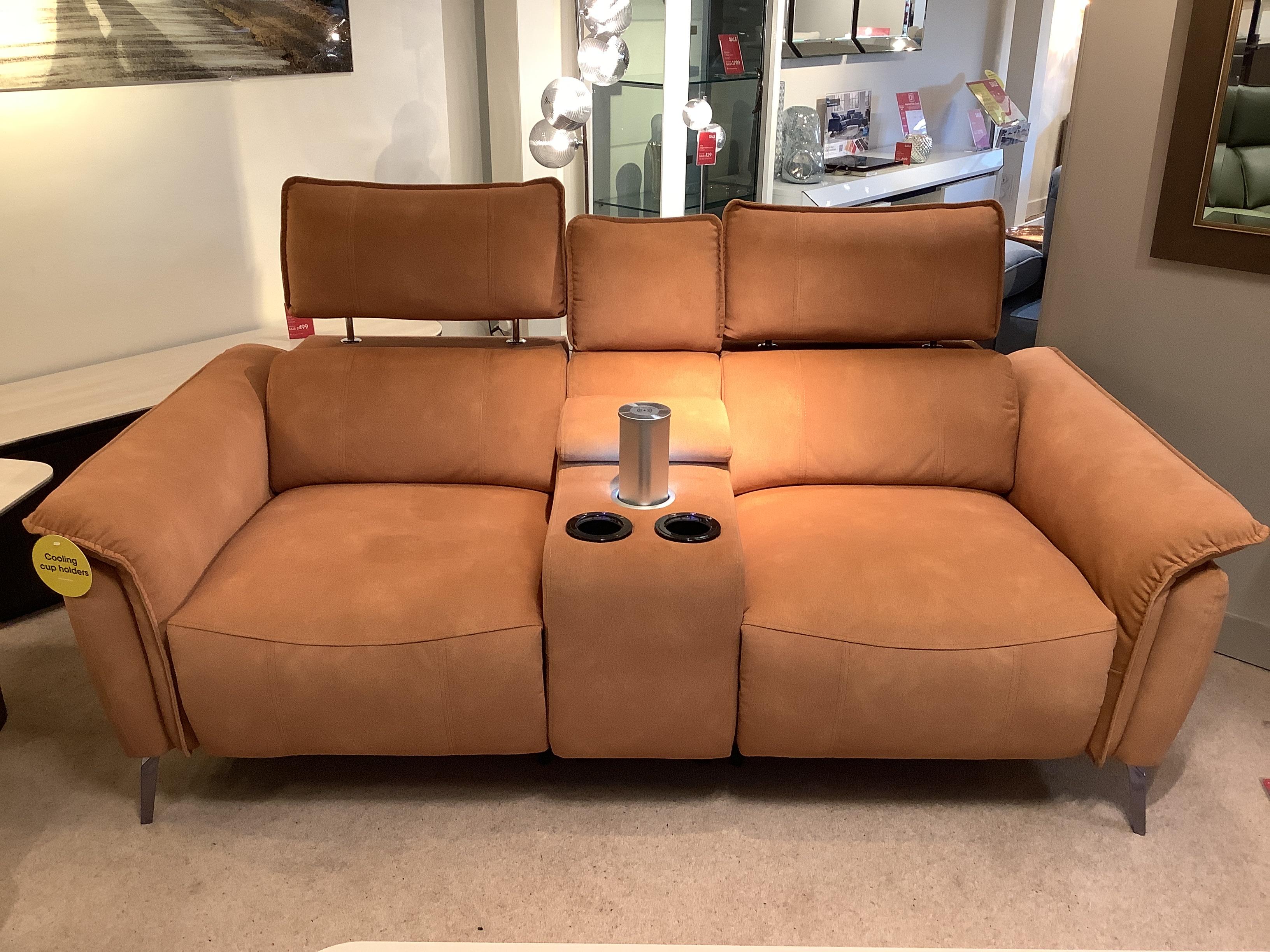 JUDE 2 Seater with console & Footstool in  on Furniture Village