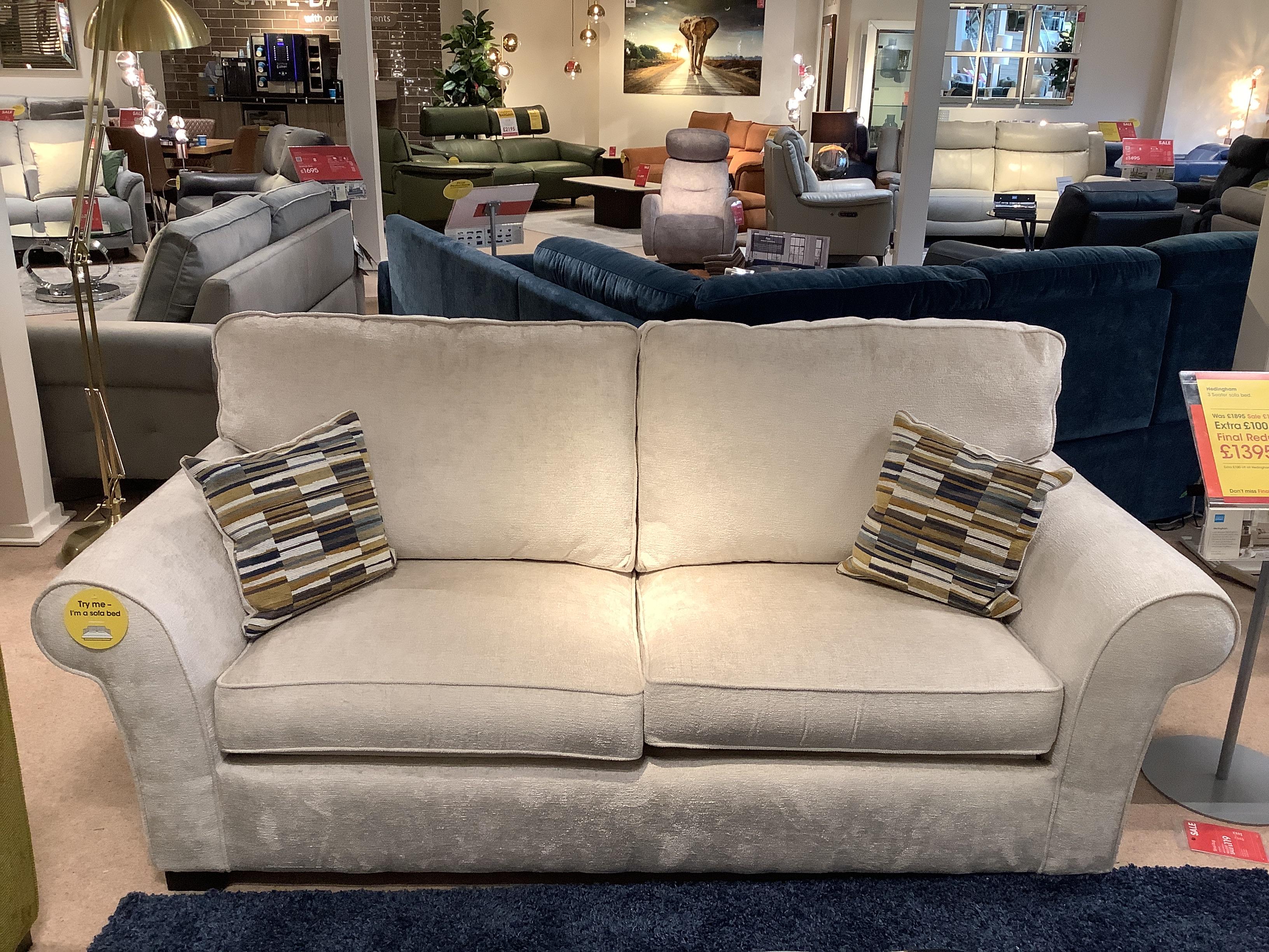 HEDINGHAM 3 Seater Sofa - Bed & Arm chair in  on Furniture Village
