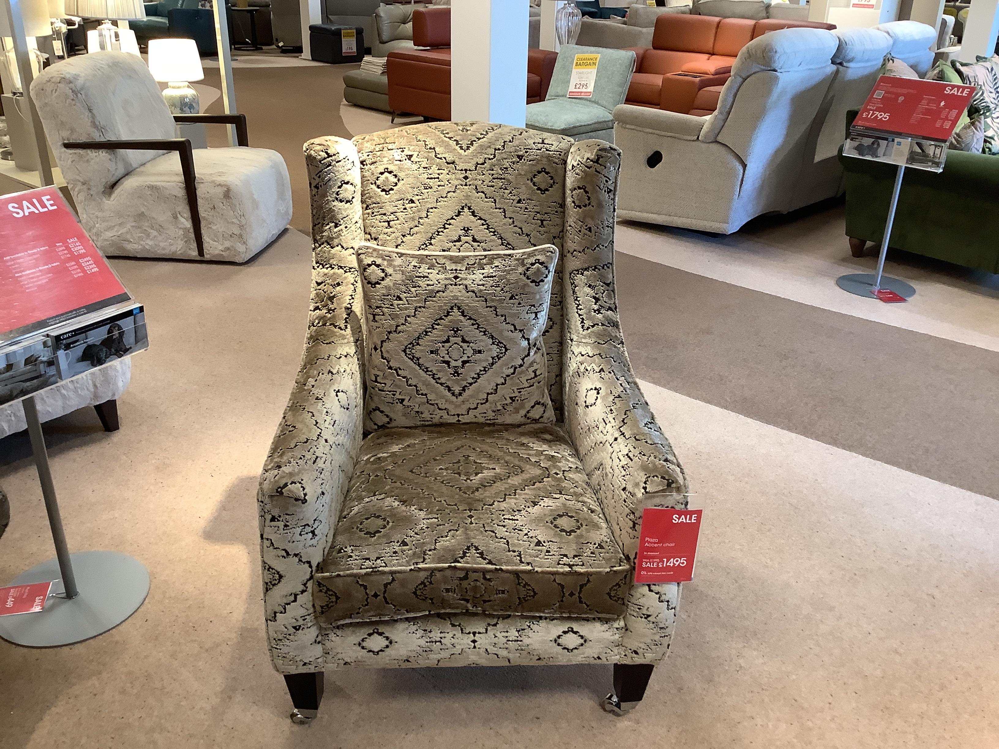 PLAZA Accent Chair in  on Furniture Village