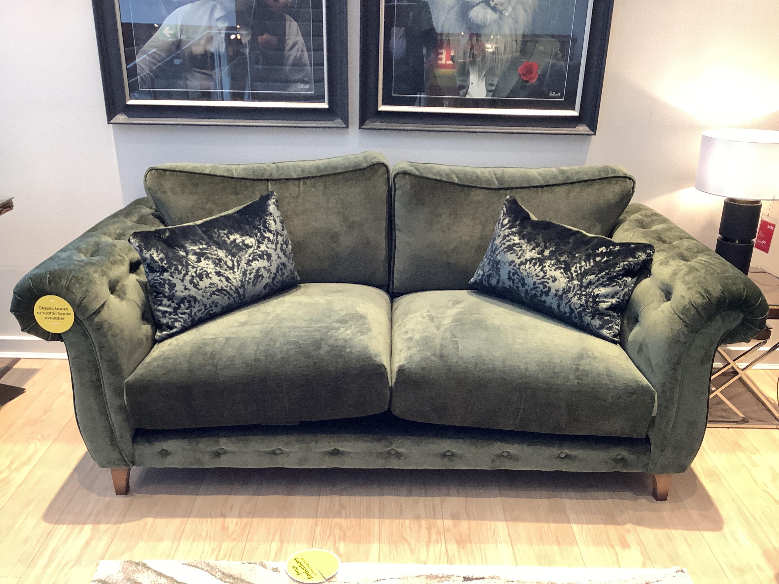 Palace 3 seater & Footsool in  on Furniture Village