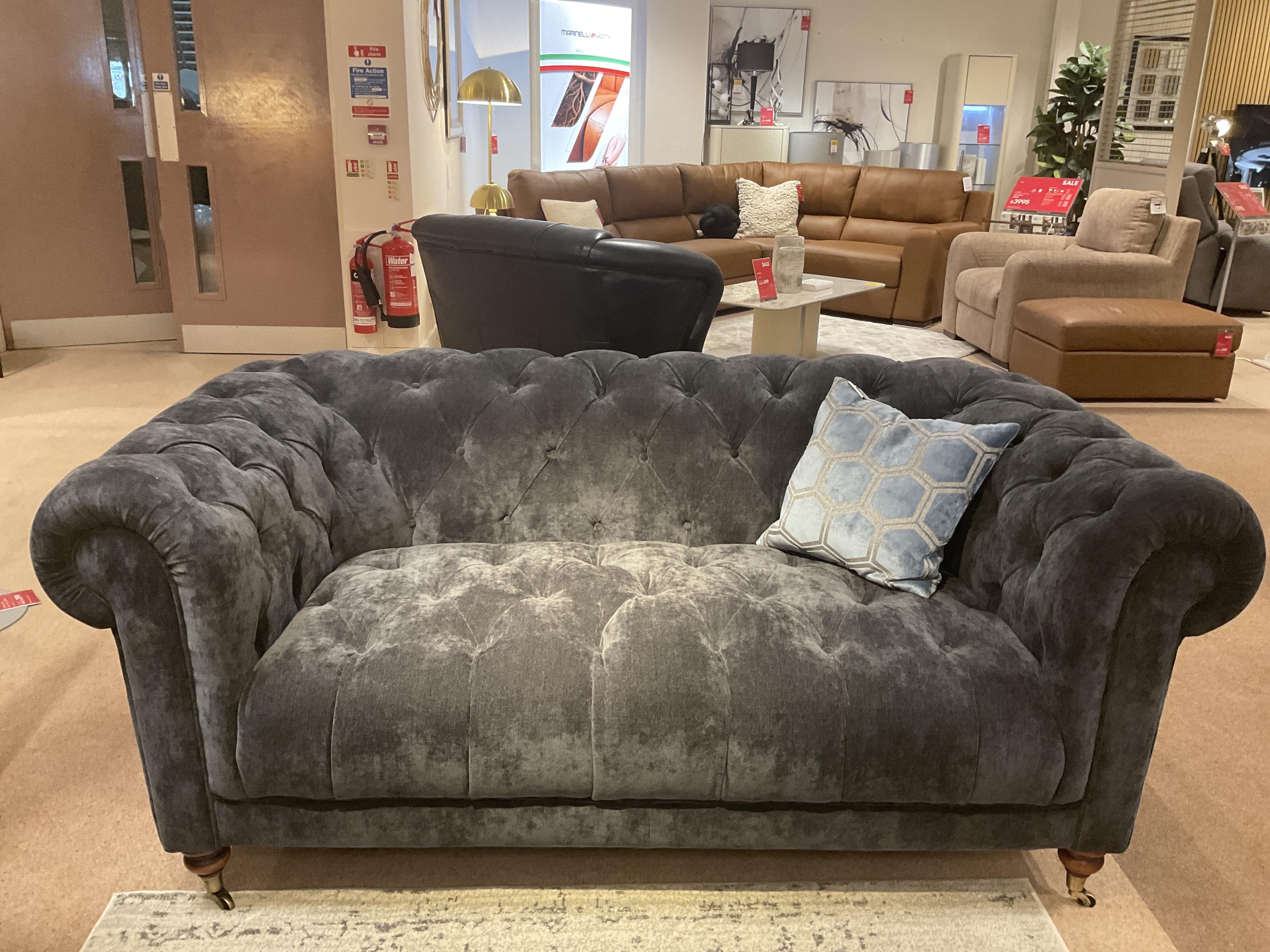 Columbus 2 Seater & Storage stool in  on Furniture Village