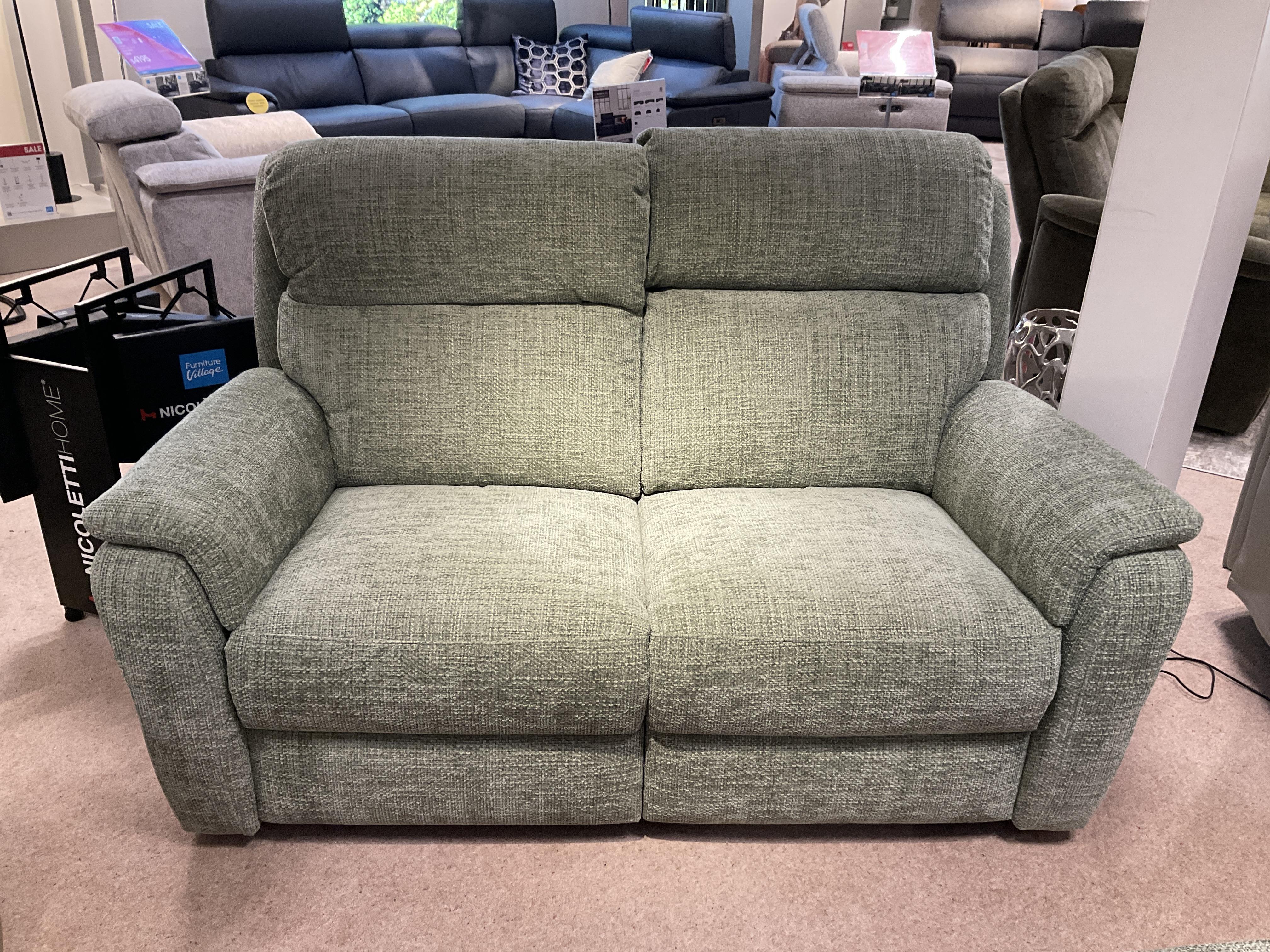 VITO 2 Seater Power Recliner & Footstool in  on Furniture Village