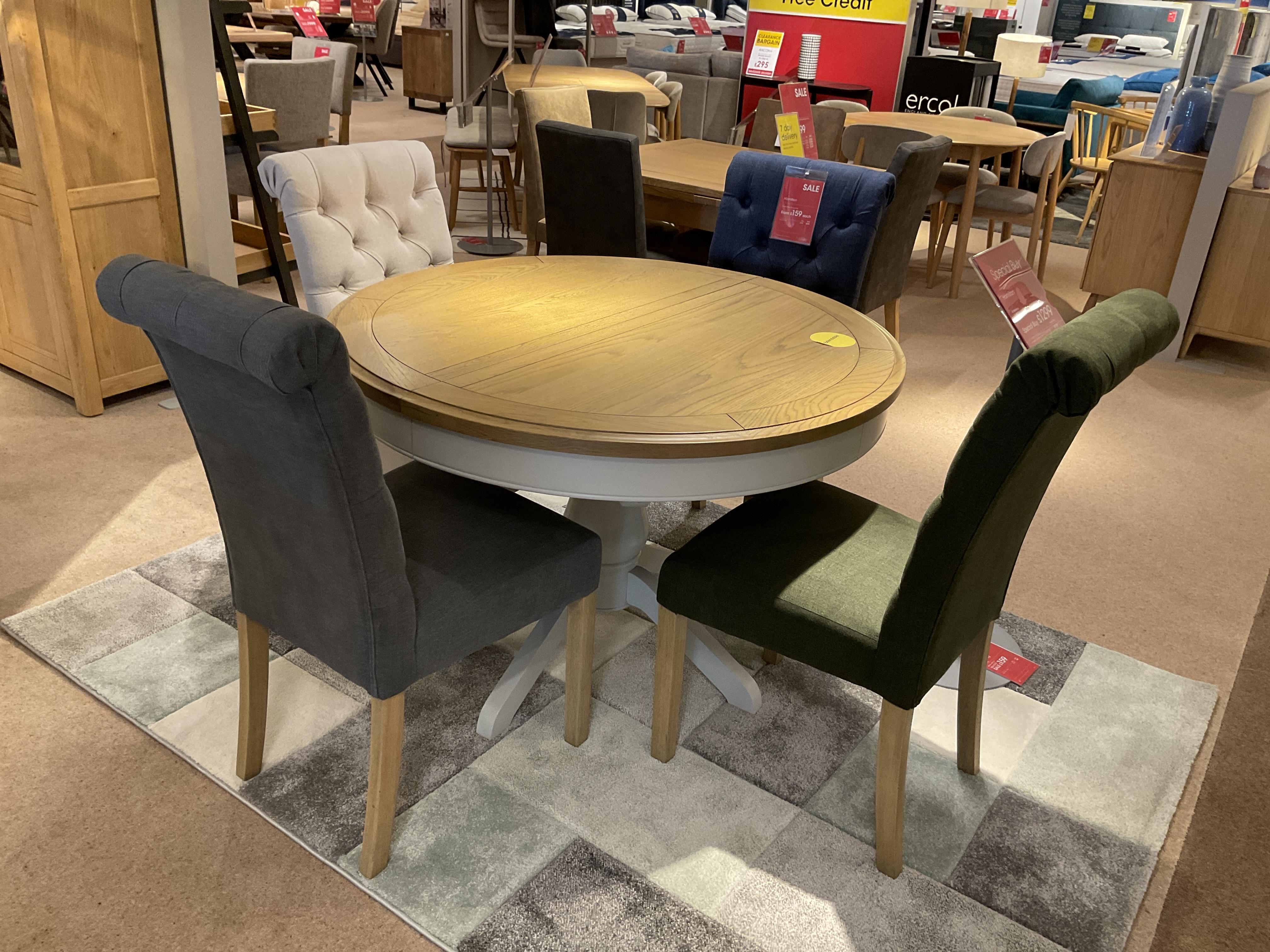 Hamilton flip top table & 4 chairs in  on Furniture Village
