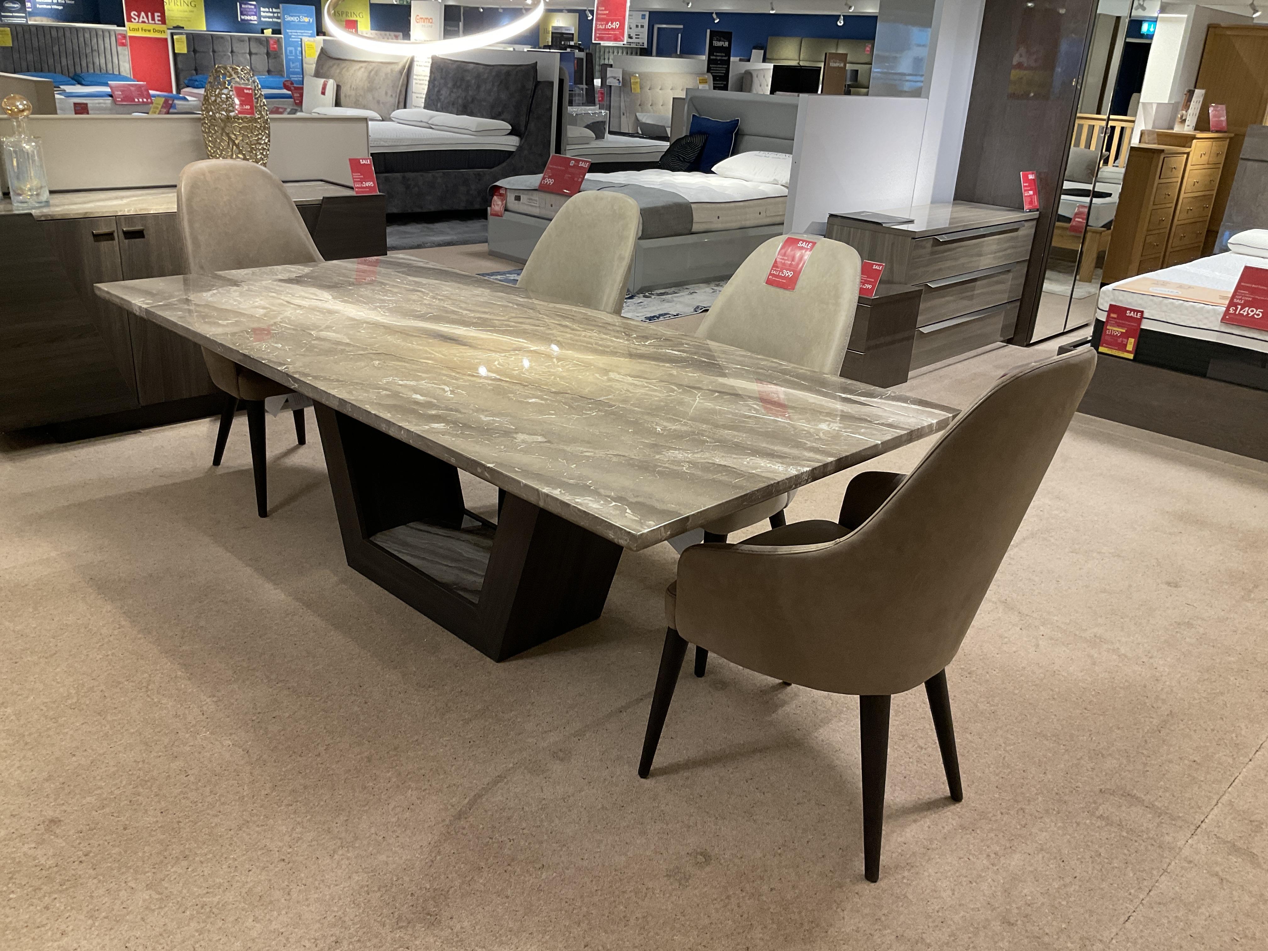 EQUINOX Table , 4 chairs & Sideboard in  on Furniture Village