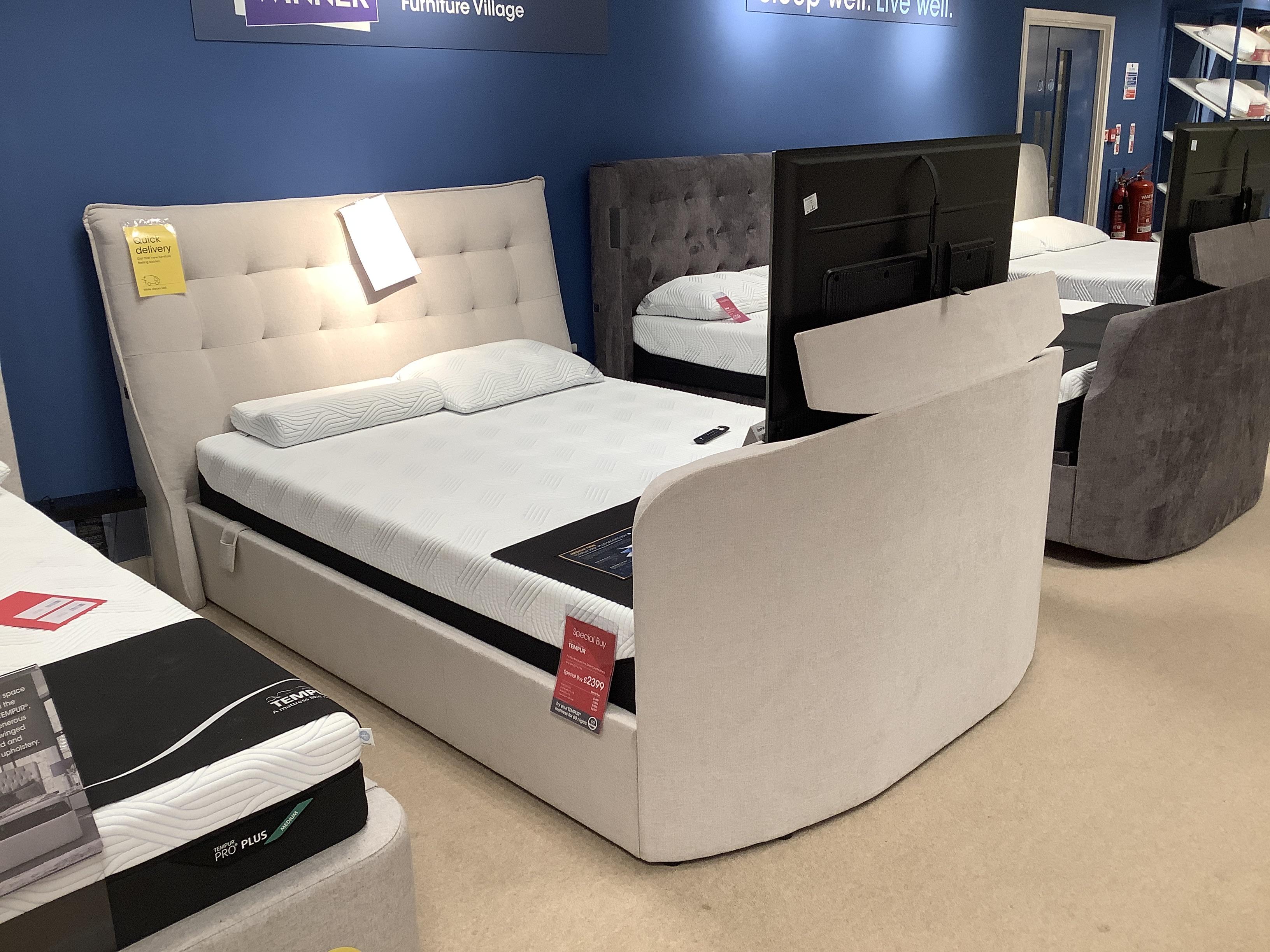 Atom 5’0 TV Bed in  on Furniture Village