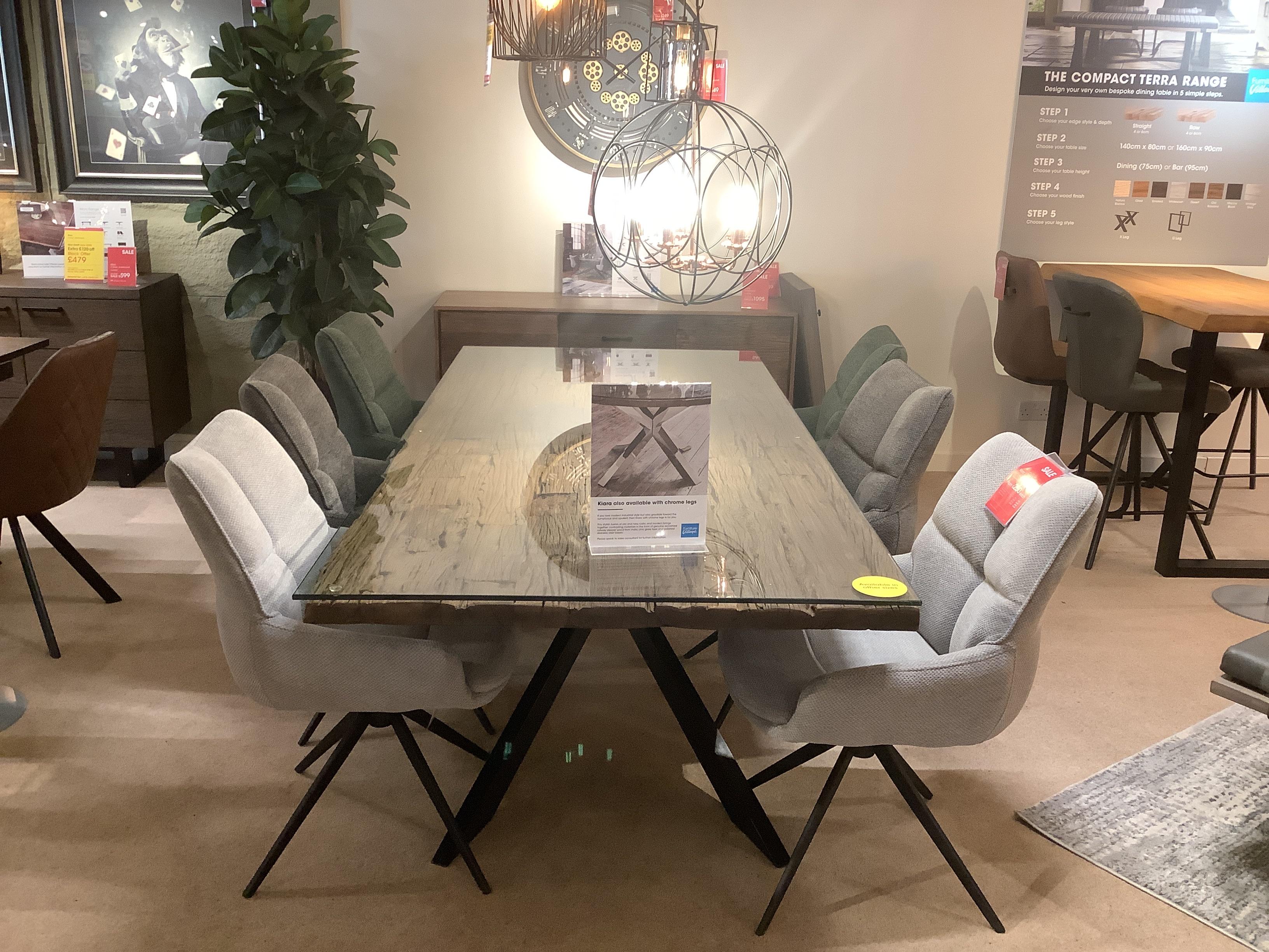 KIARA Table , 6 Chairs & Sideboard in  on Furniture Village