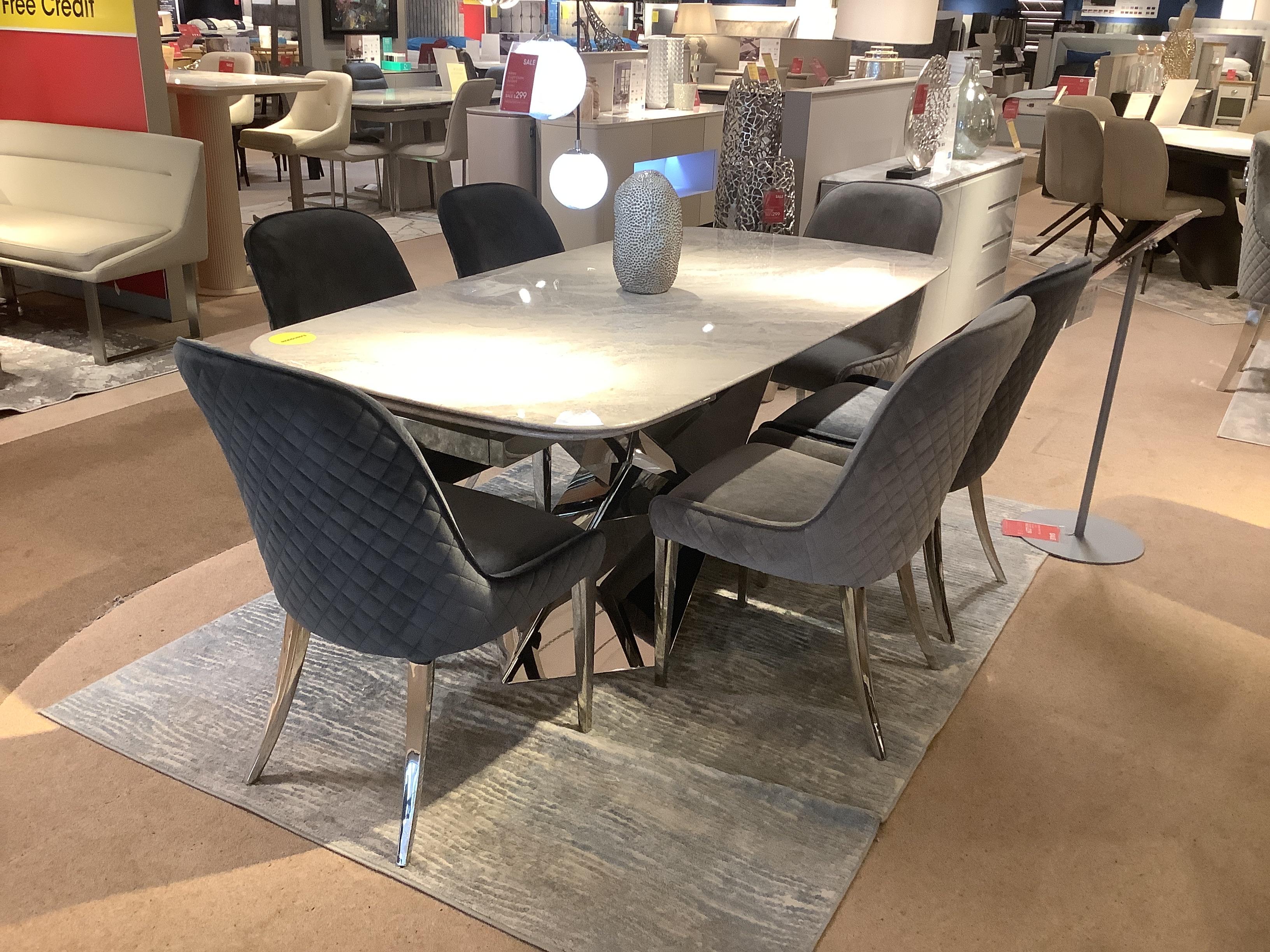 GABANA Table , 6 Chairs & Sideboard in  on Furniture Village