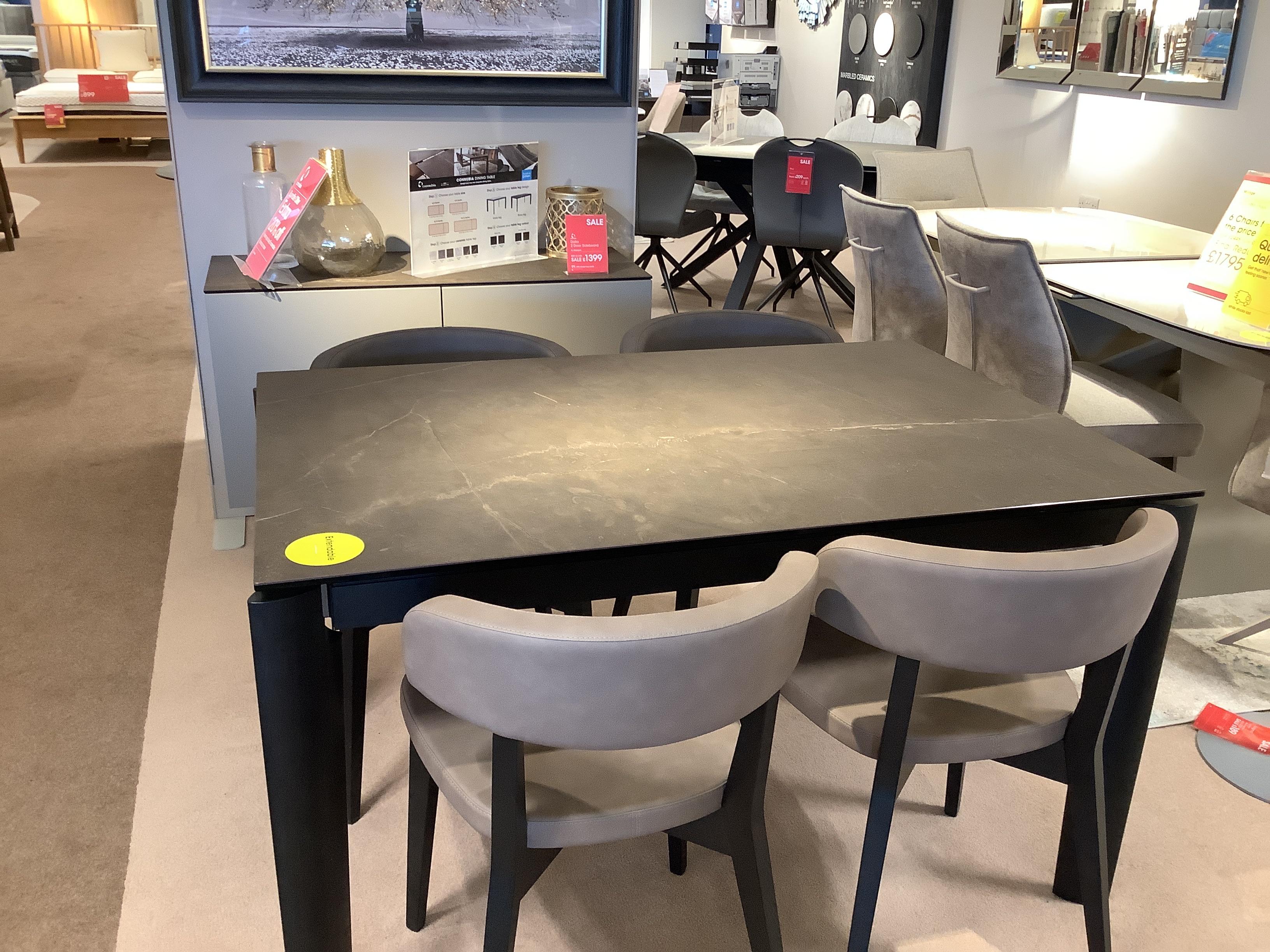 Rosa 4 chairs and matching sideboard in  on Furniture Village