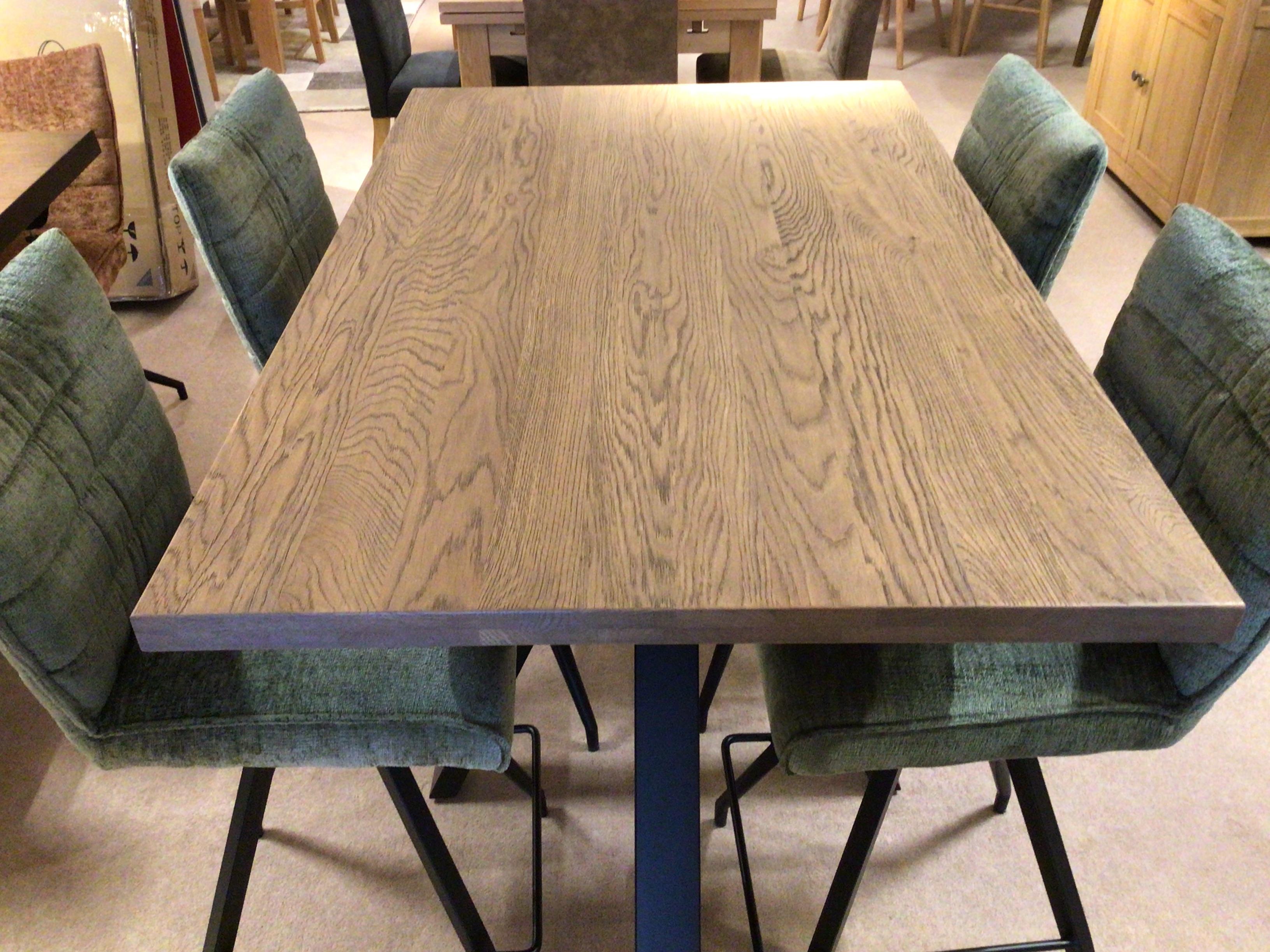 Saturn bar table and 4 bar stools in  on Furniture Village