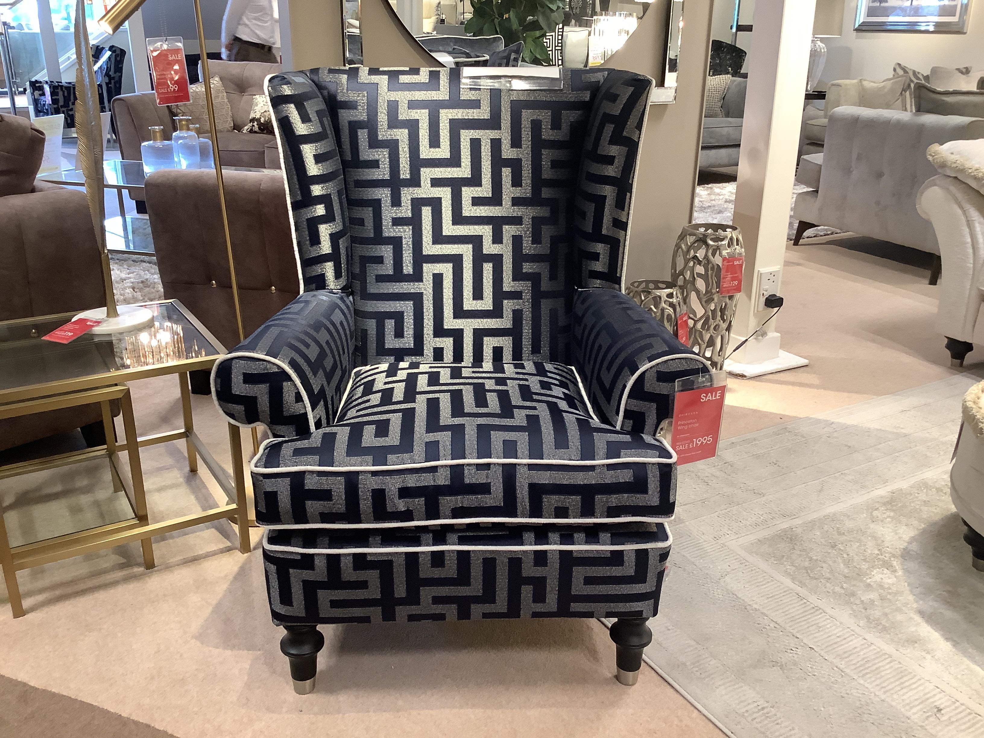 Princeton Wing Chair in  on Furniture Village