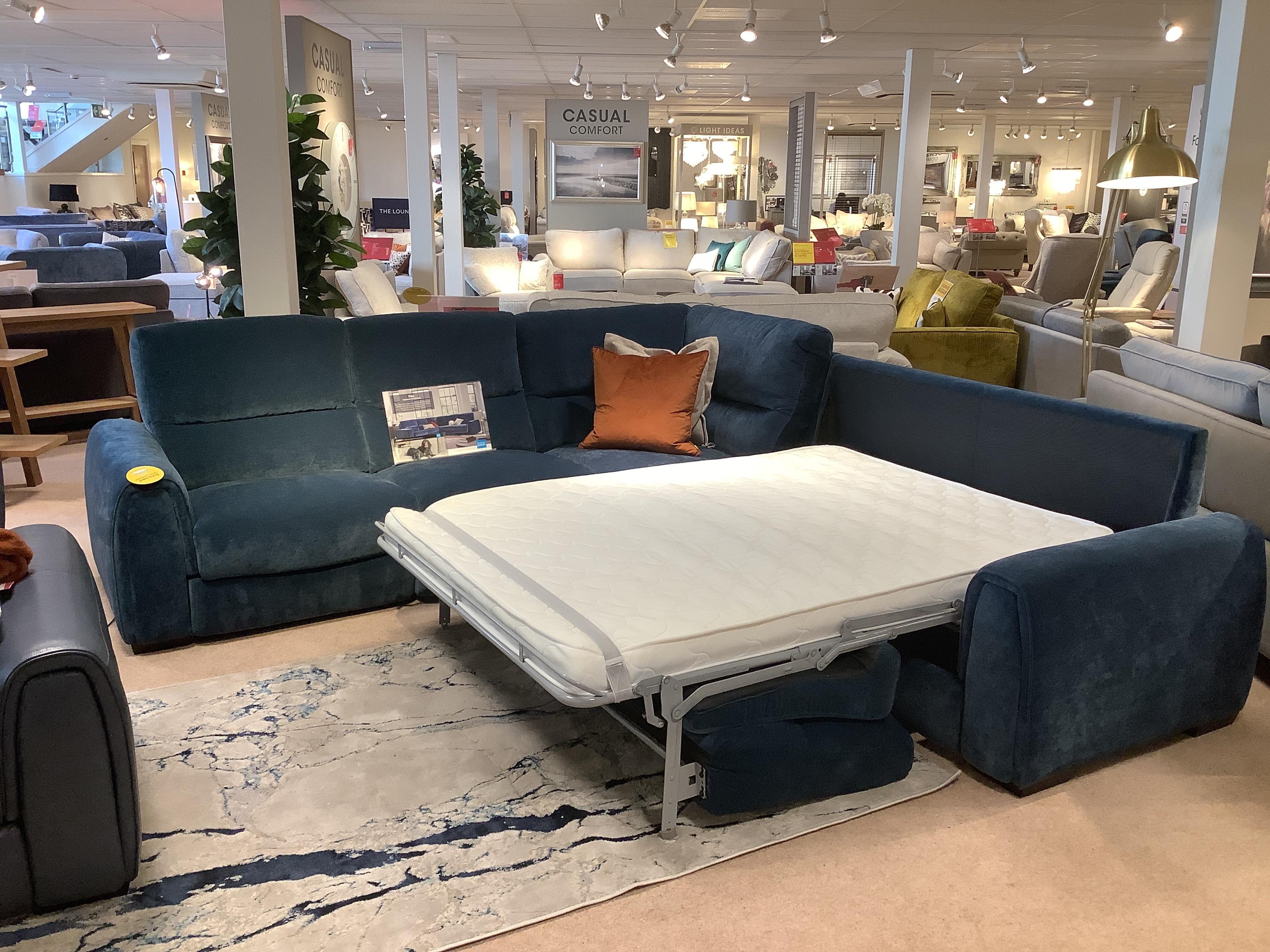 FLEX CORNER SOFA BED WITH RECLINER in  on Furniture Village