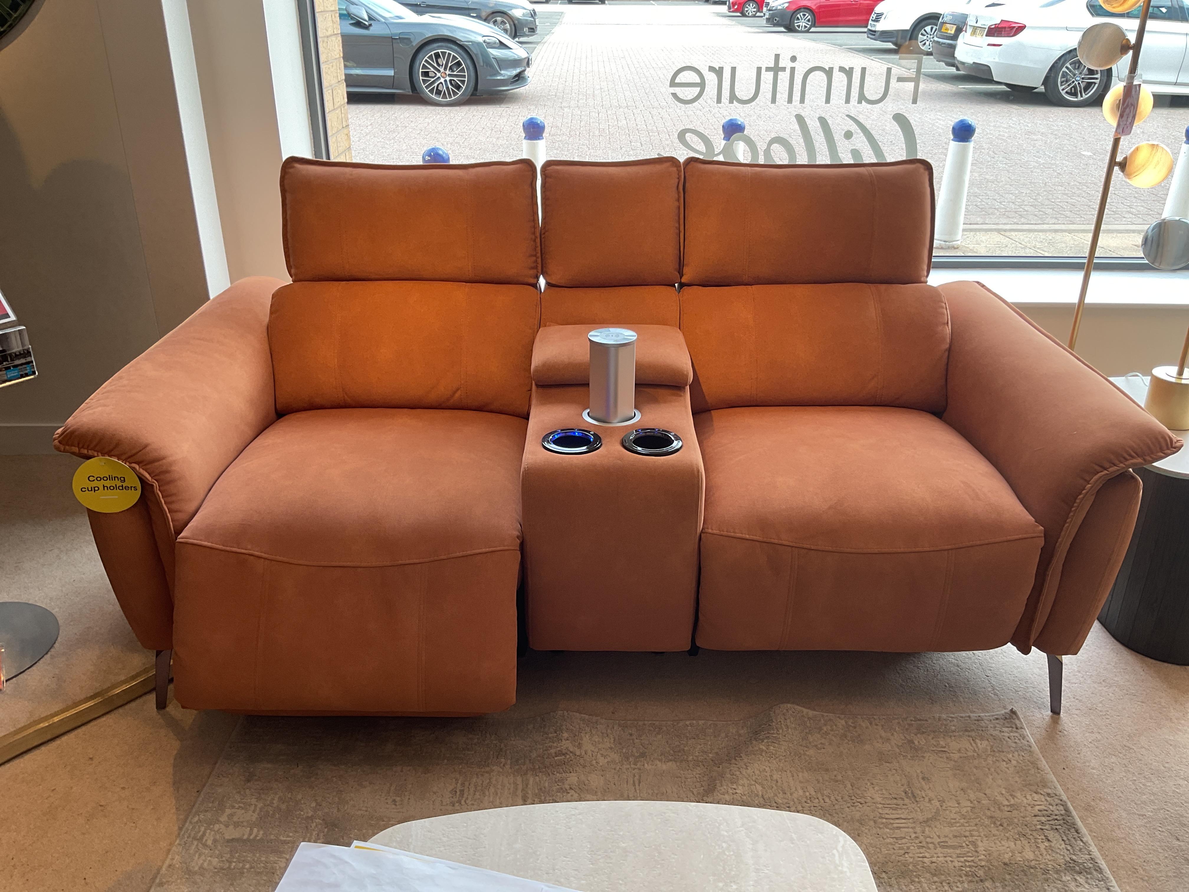 Jude 2 STR Power with Console  & Footstool in  on Furniture Village
