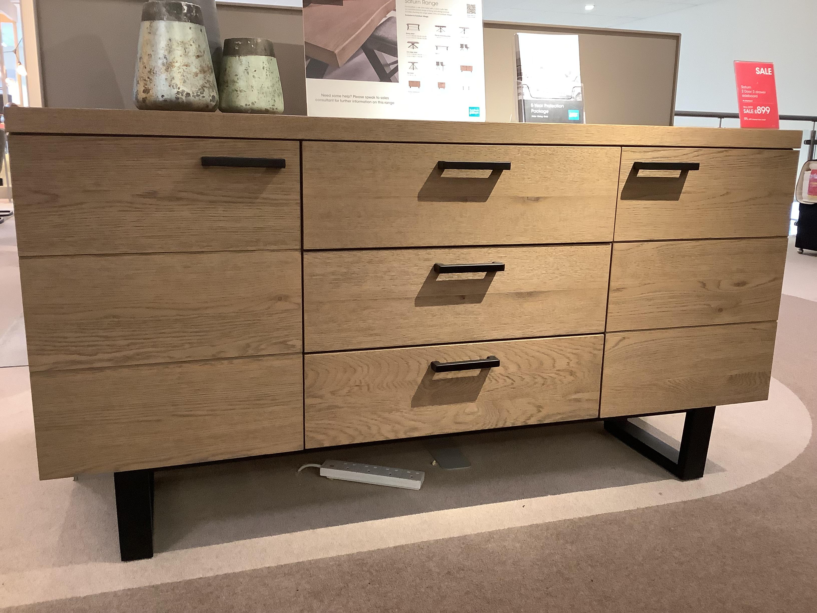 Saturn 2 door 3 draw sideboard in  on Furniture Village