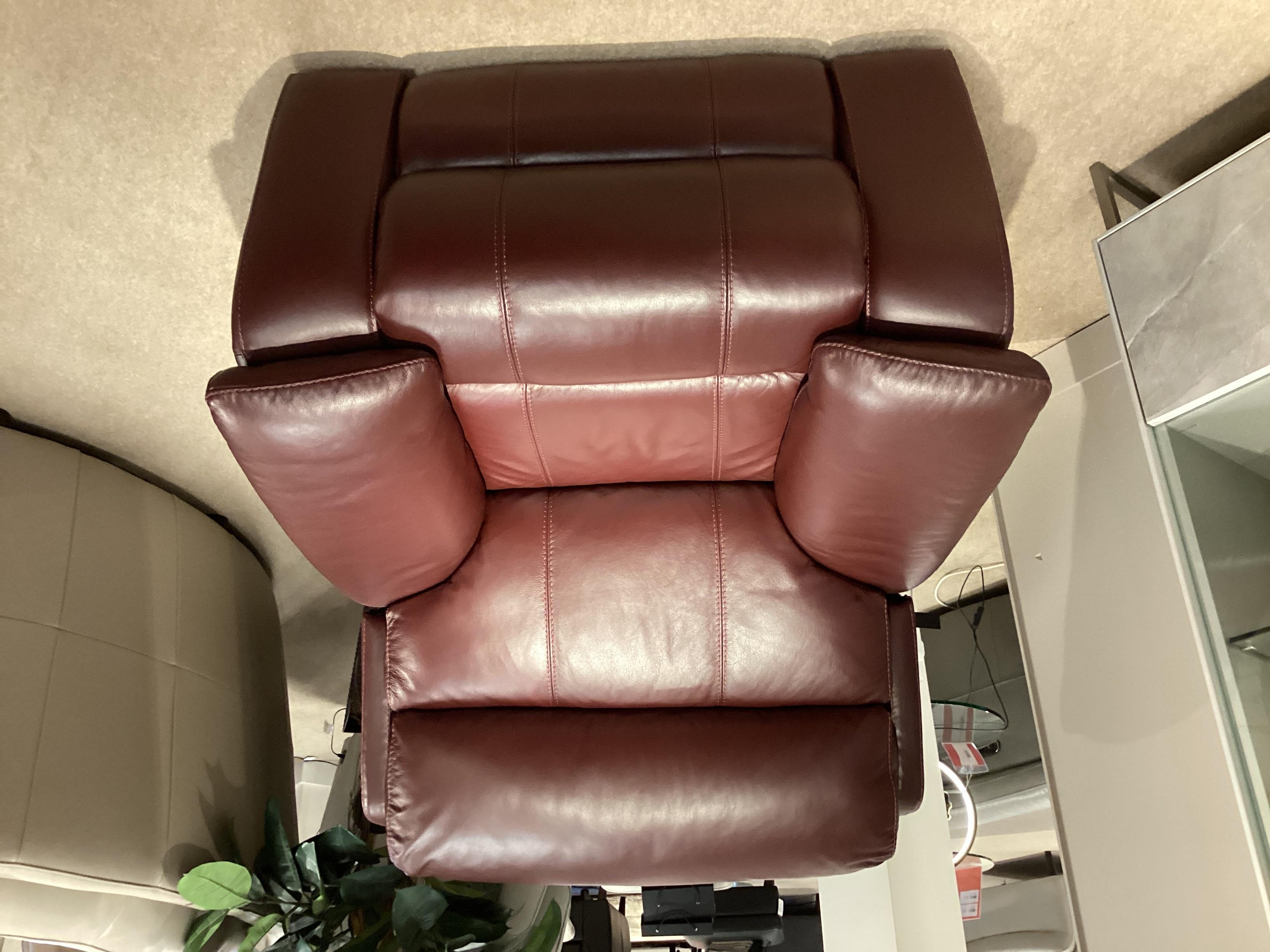 Moreno Lift And Rise Armchair in AN-751B Burgundy Keather in  on Furniture Village