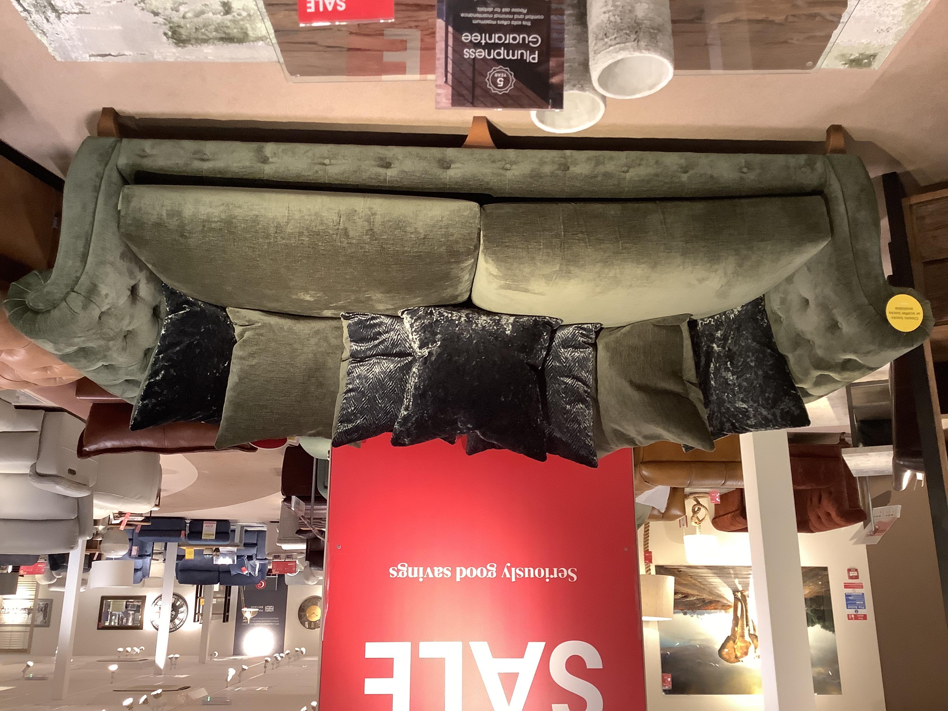 Palace grand sofa in scatter back cushions in  on Furniture Village