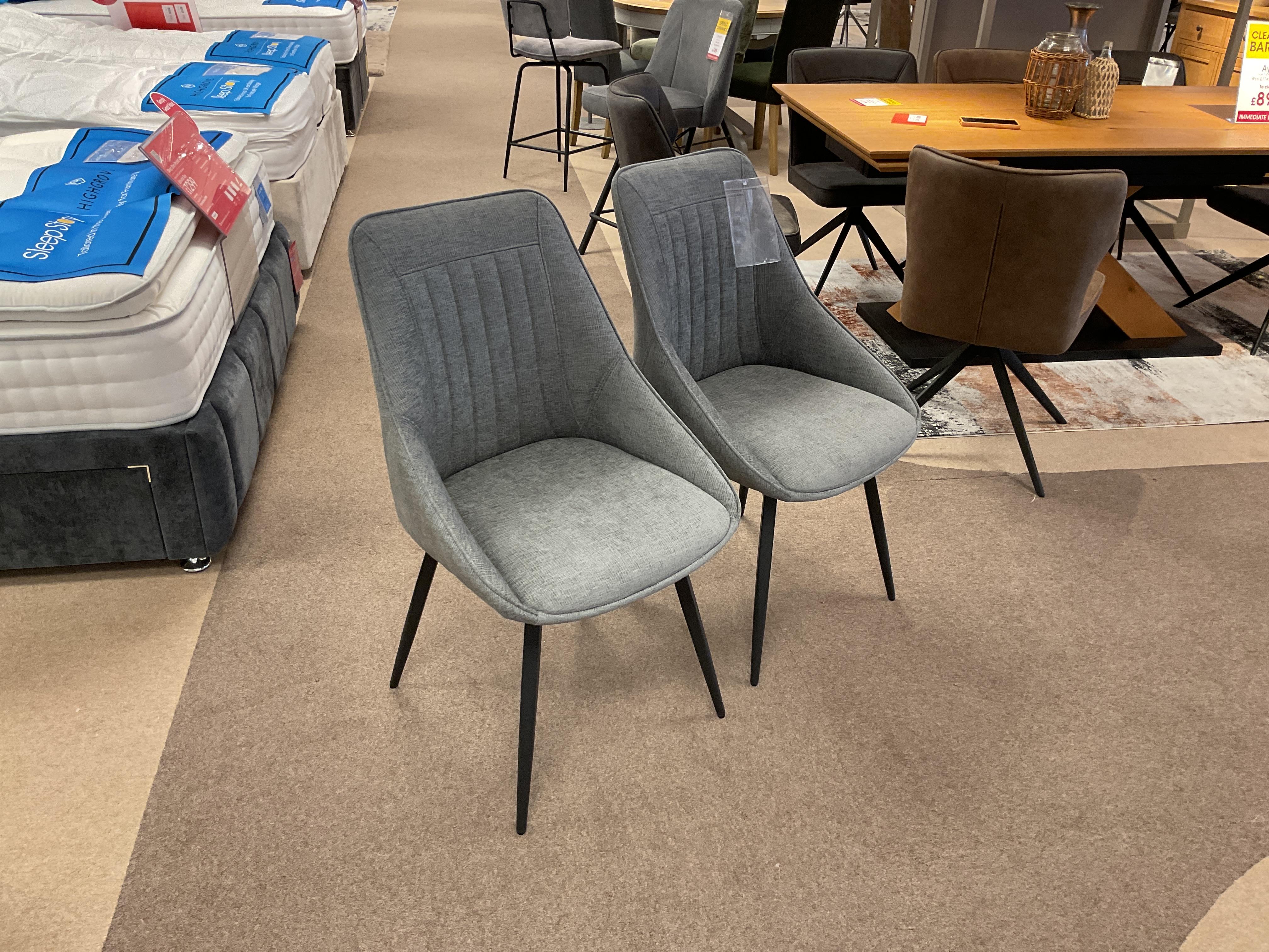 Crete Pair of Dining Chairs in  on Furniture Village