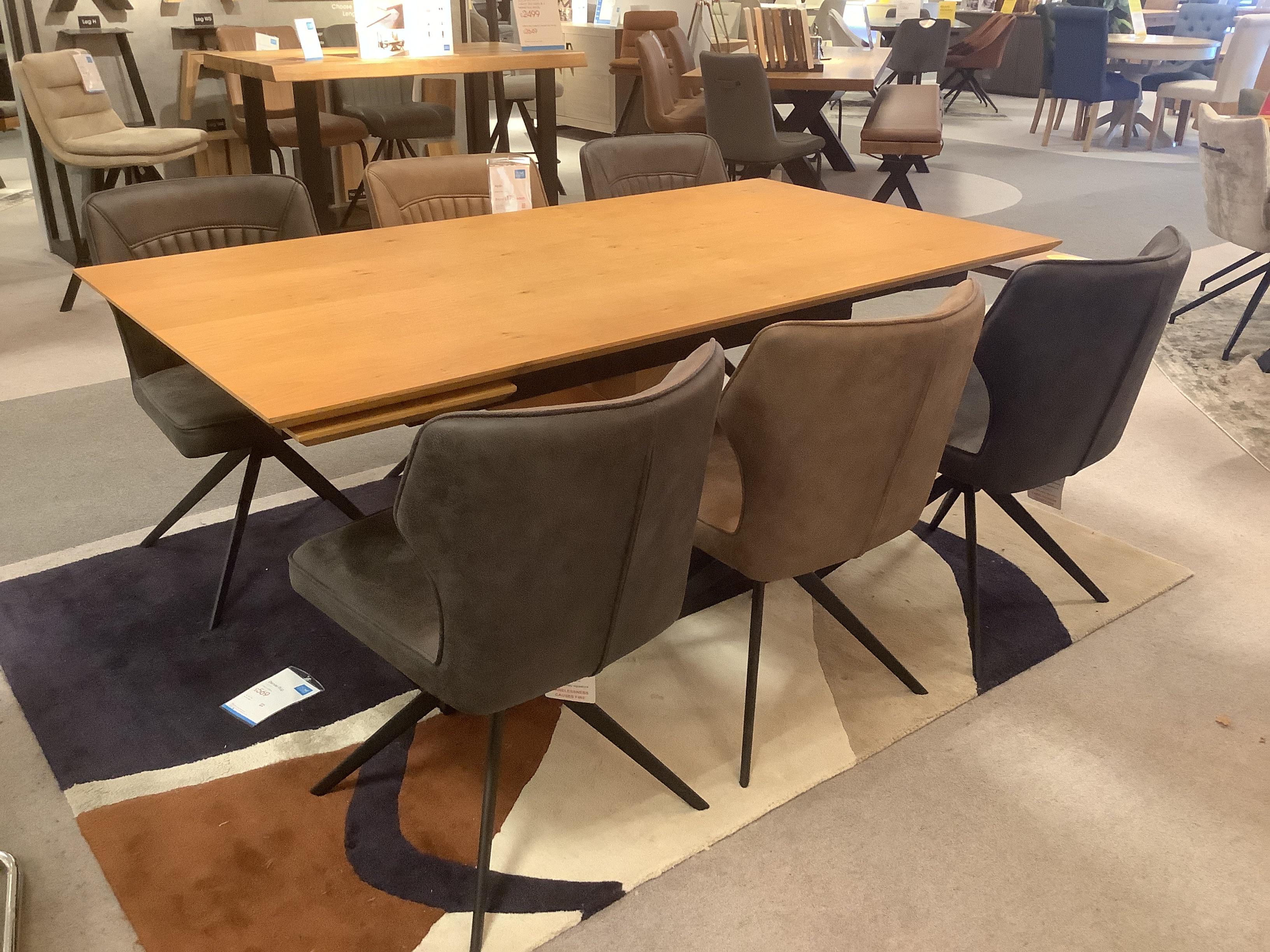 Aydin 180cm Extending Table,6 Chairs & Sideboard in  on Furniture Village