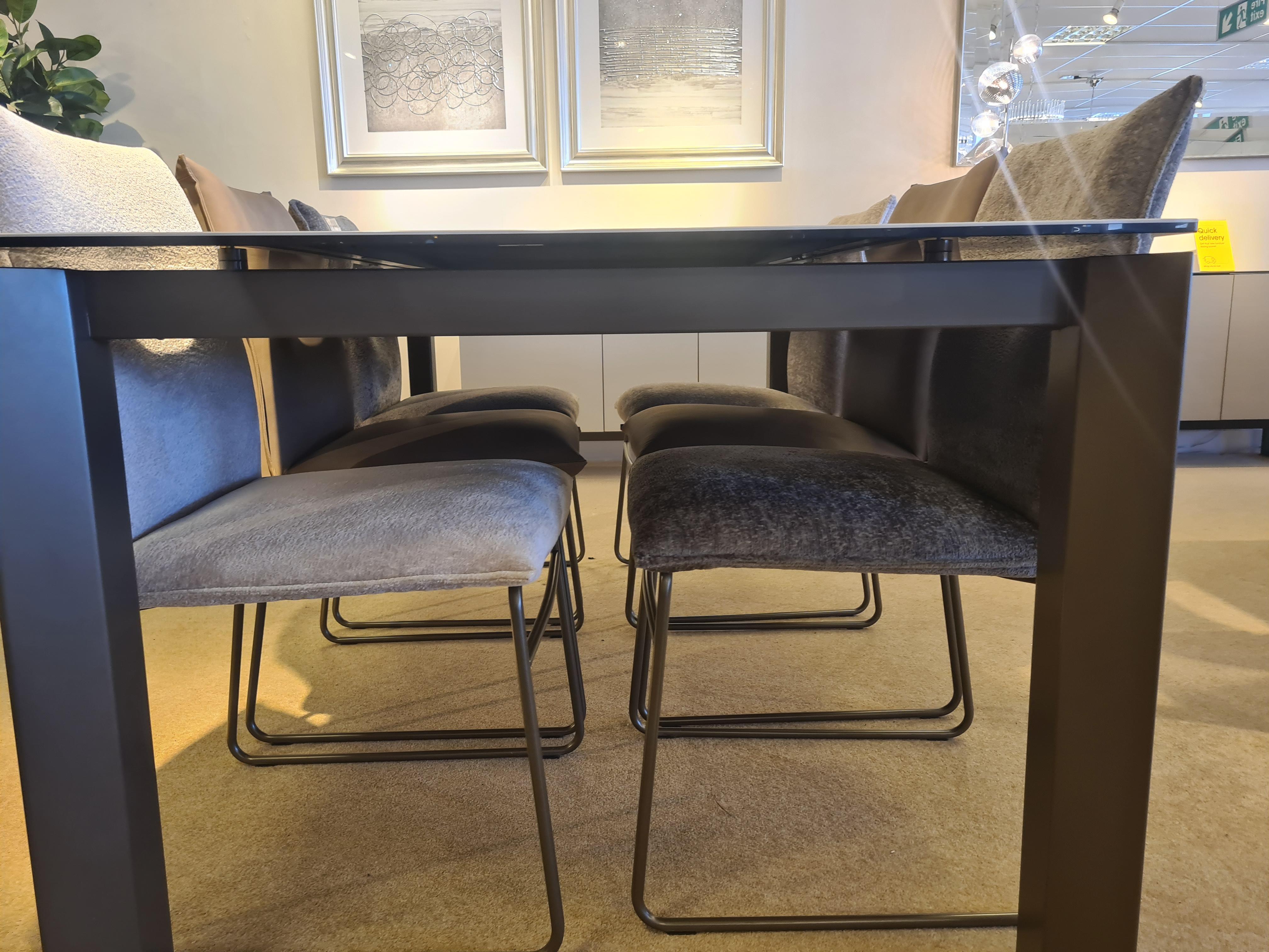 Viola by Connubia 180cm Extending Dining Table & 6 Maya Chairs in  on Furniture Village