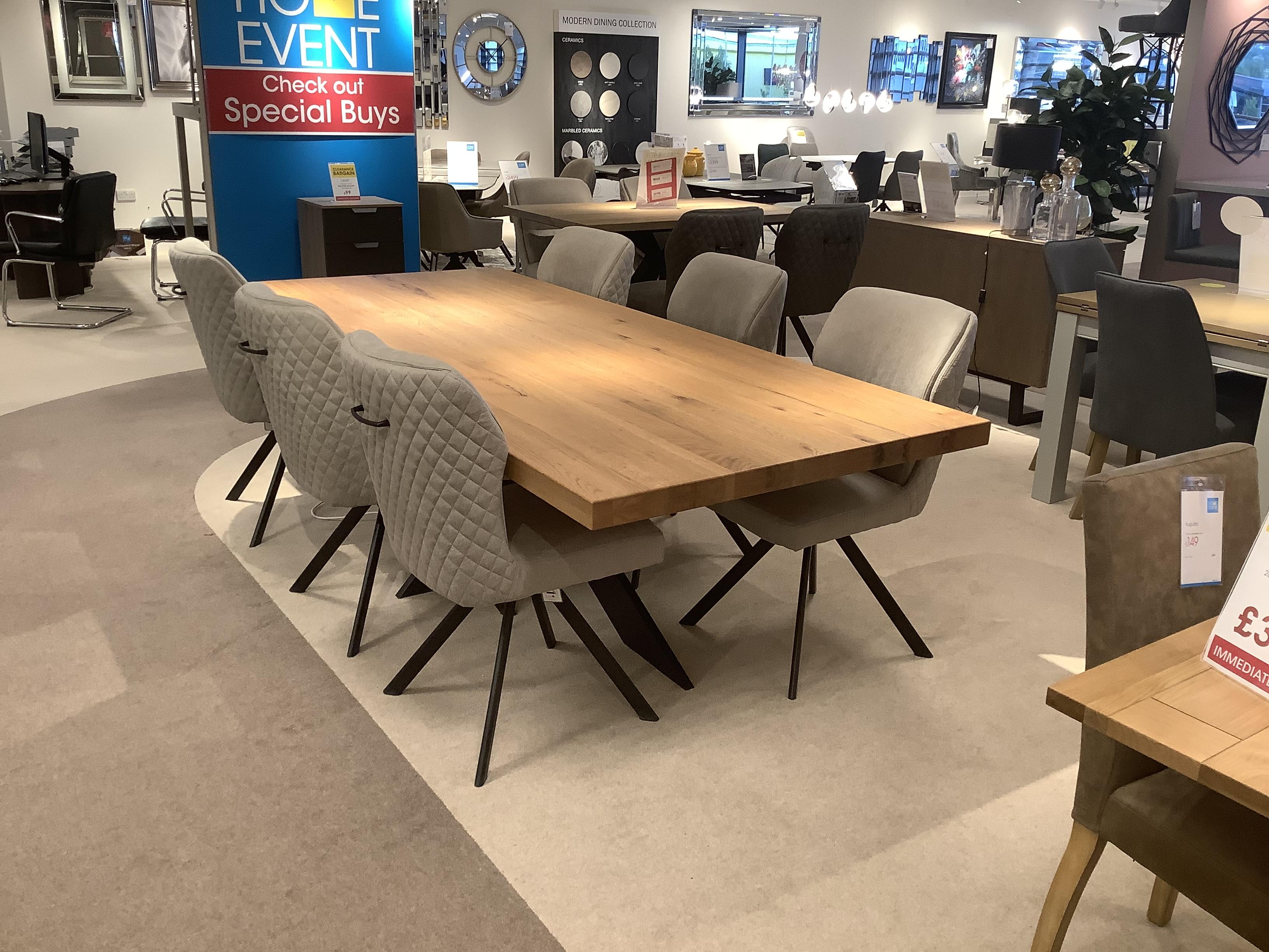 Terra 260 x 110 cm Dining Table & 6 Chairs in  on Furniture Village