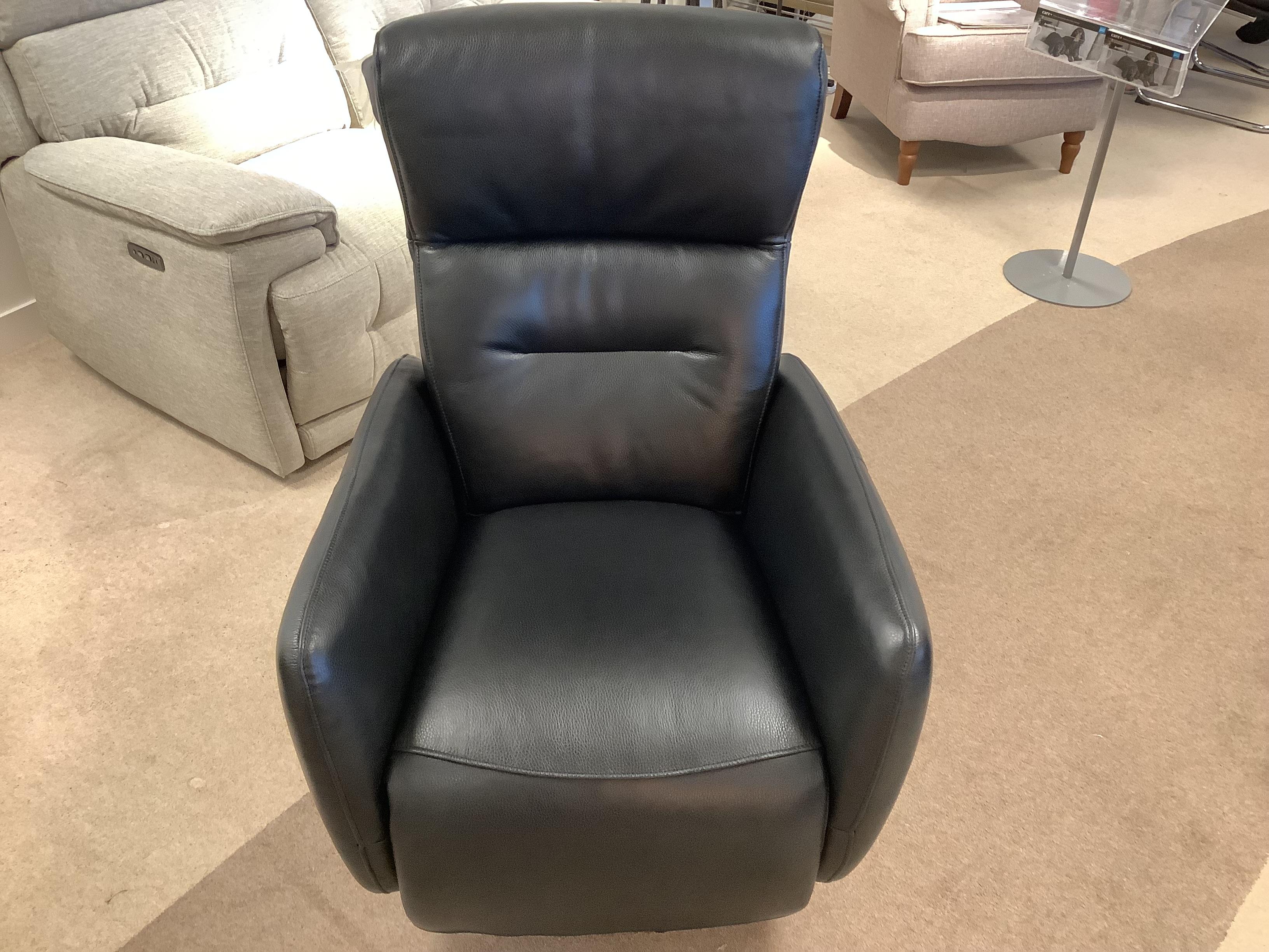 Le Mans swivel, battery, power recliner leather chair. in  on Furniture Village