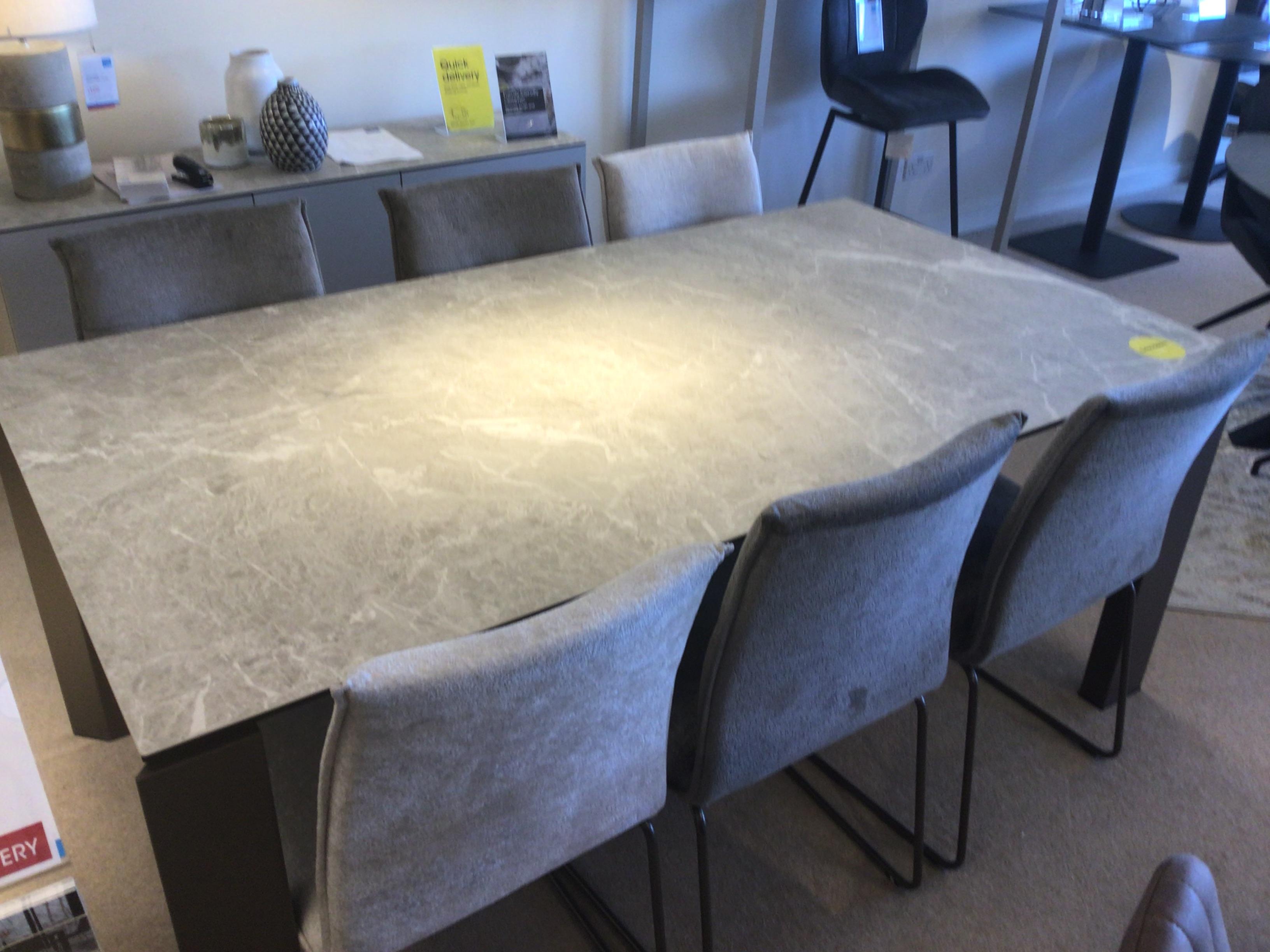 Connubia Viola 180-240 table and six chairs in  on Furniture Village