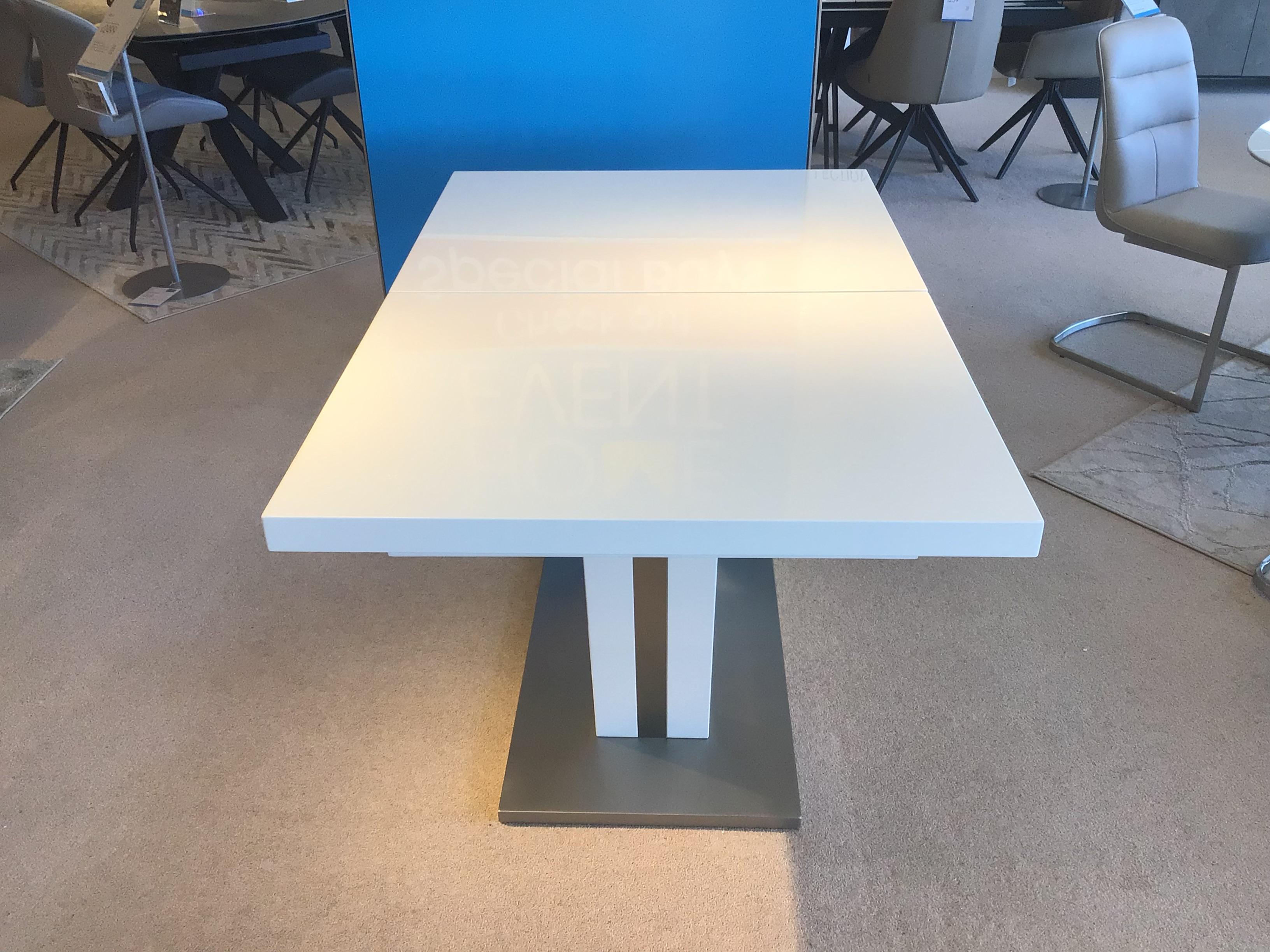 Bianco extending dining table in  on Furniture Village